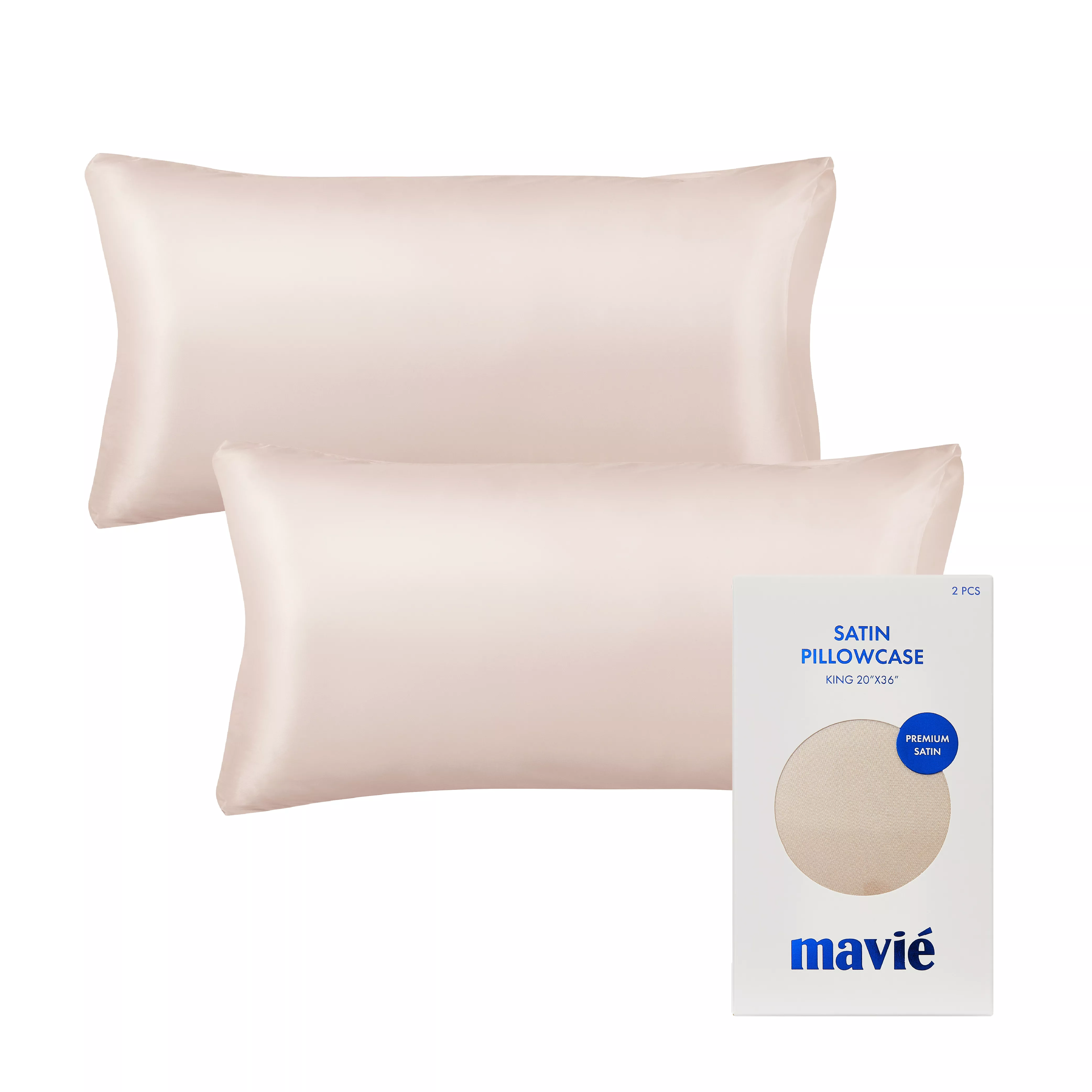 MAVIE Satin Pillowcase Set of 2 – King Size 20" x 36" - Image 17
