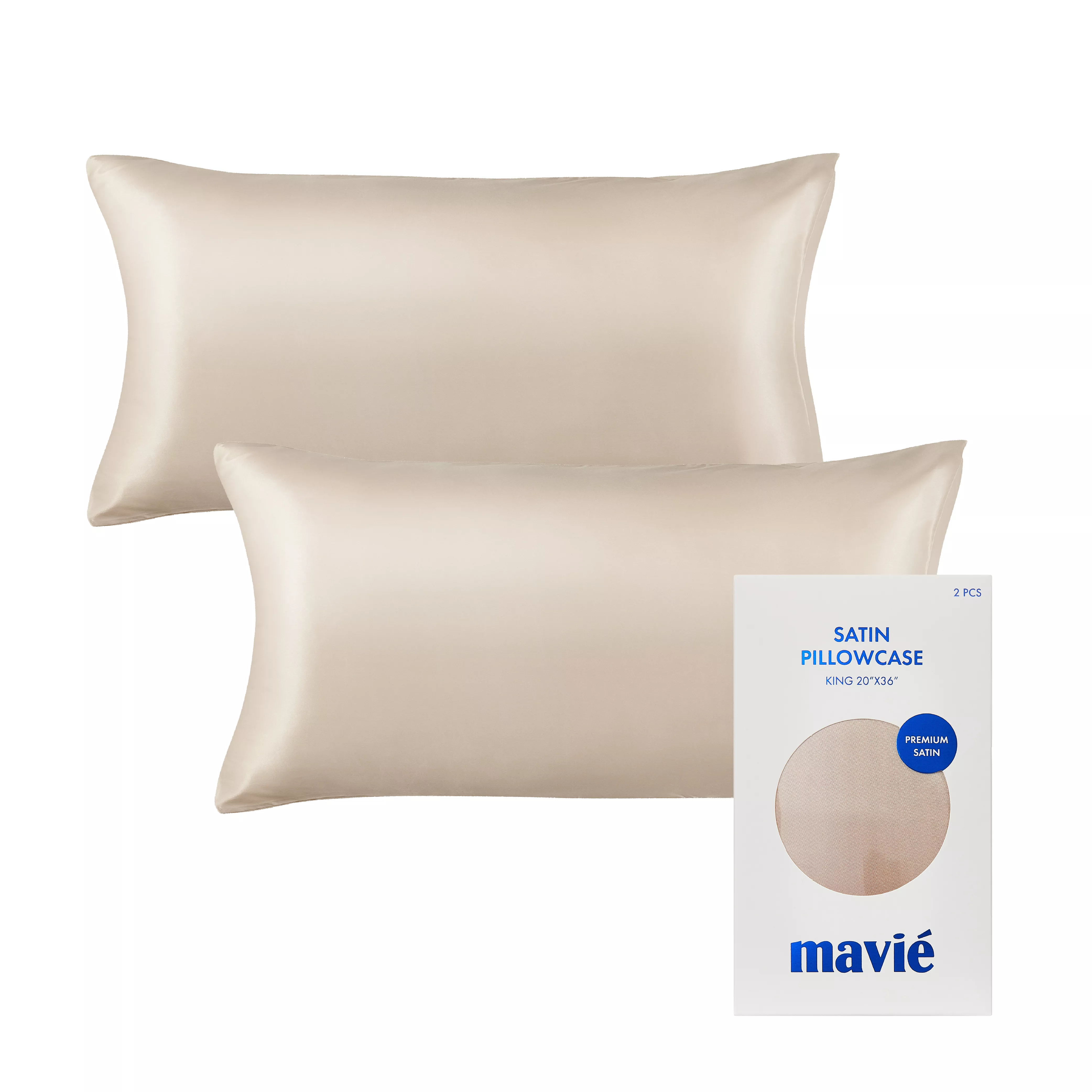 MAVIE Satin Pillowcase Set of 2 – King Size 20" x 36" - Image 25