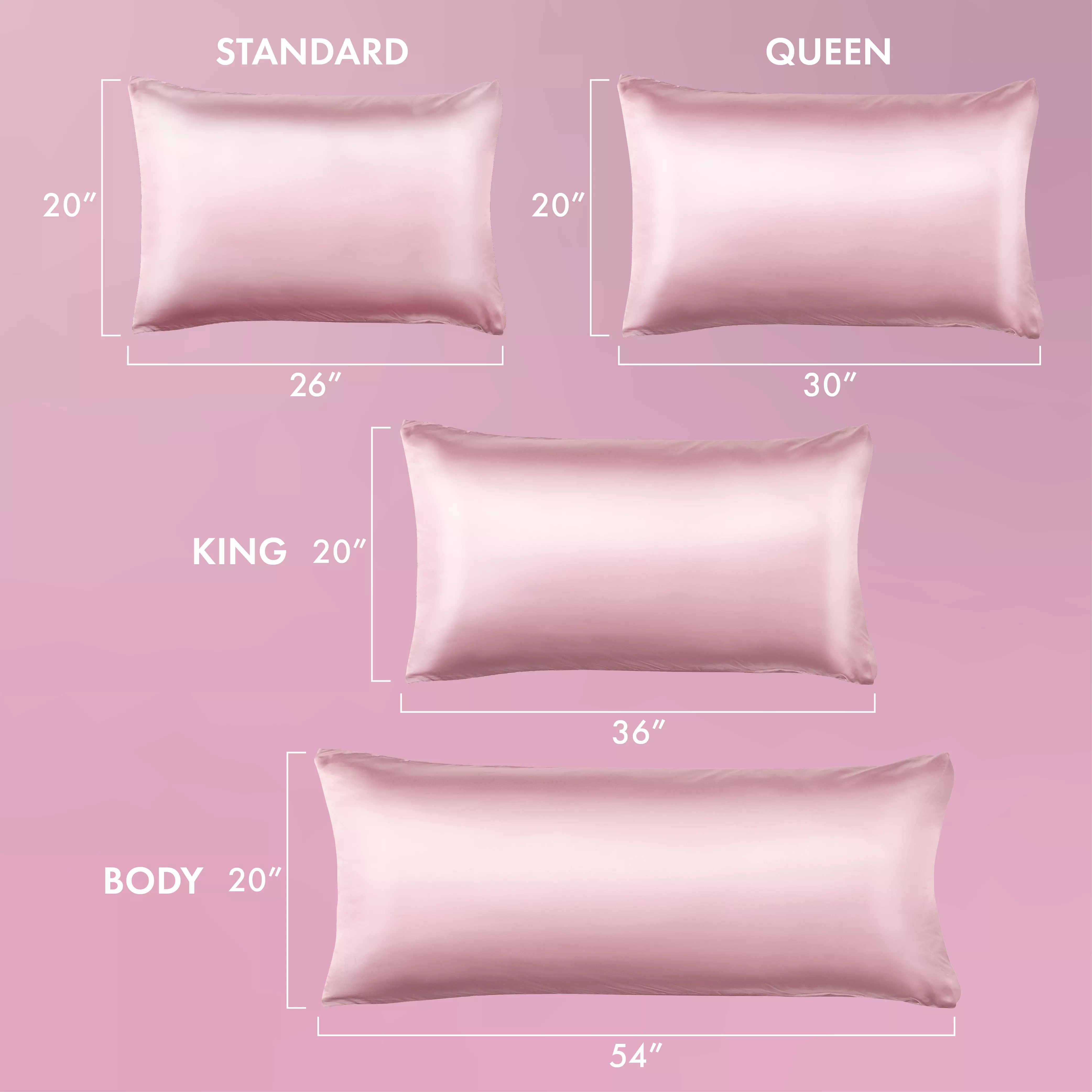 MAVIE Satin Pillowcase Set of 2 – King Size 20" x 36" - Image 32