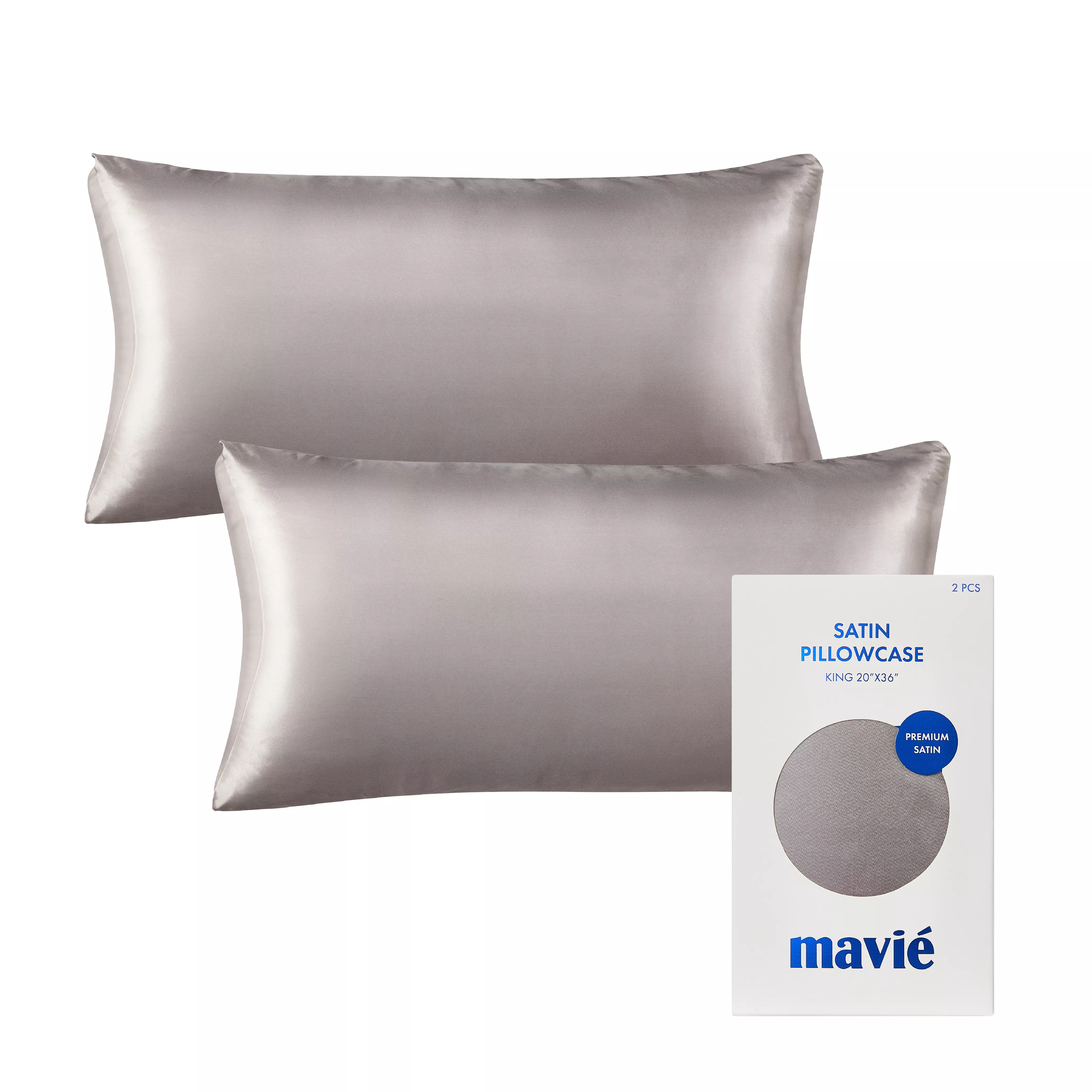 MAVIE Satin Pillowcase Set of 2 – King Size 20" x 36" - Image 61