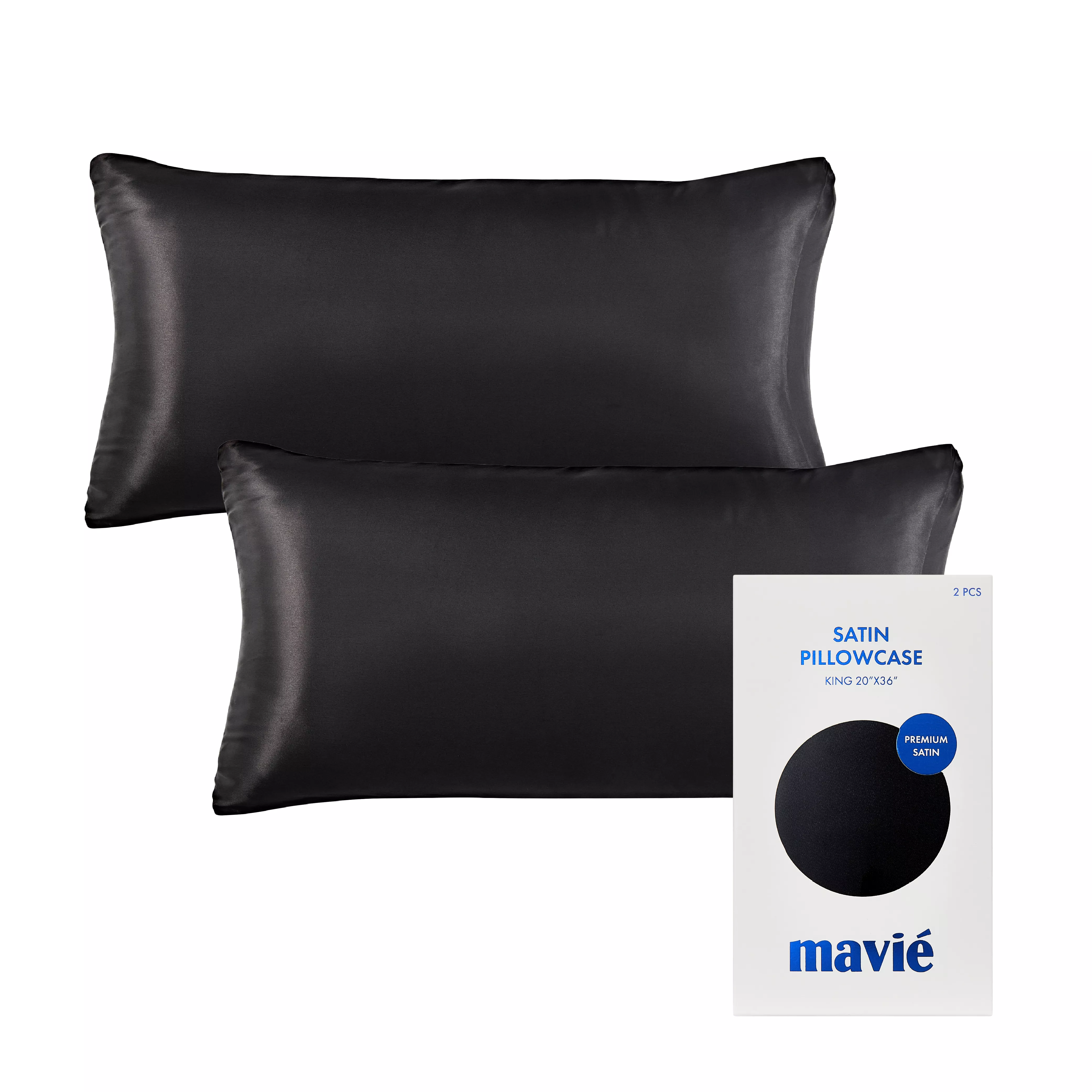 MAVIE Satin Pillowcase Set of 2 – King Size 20" x 36" - Image 79