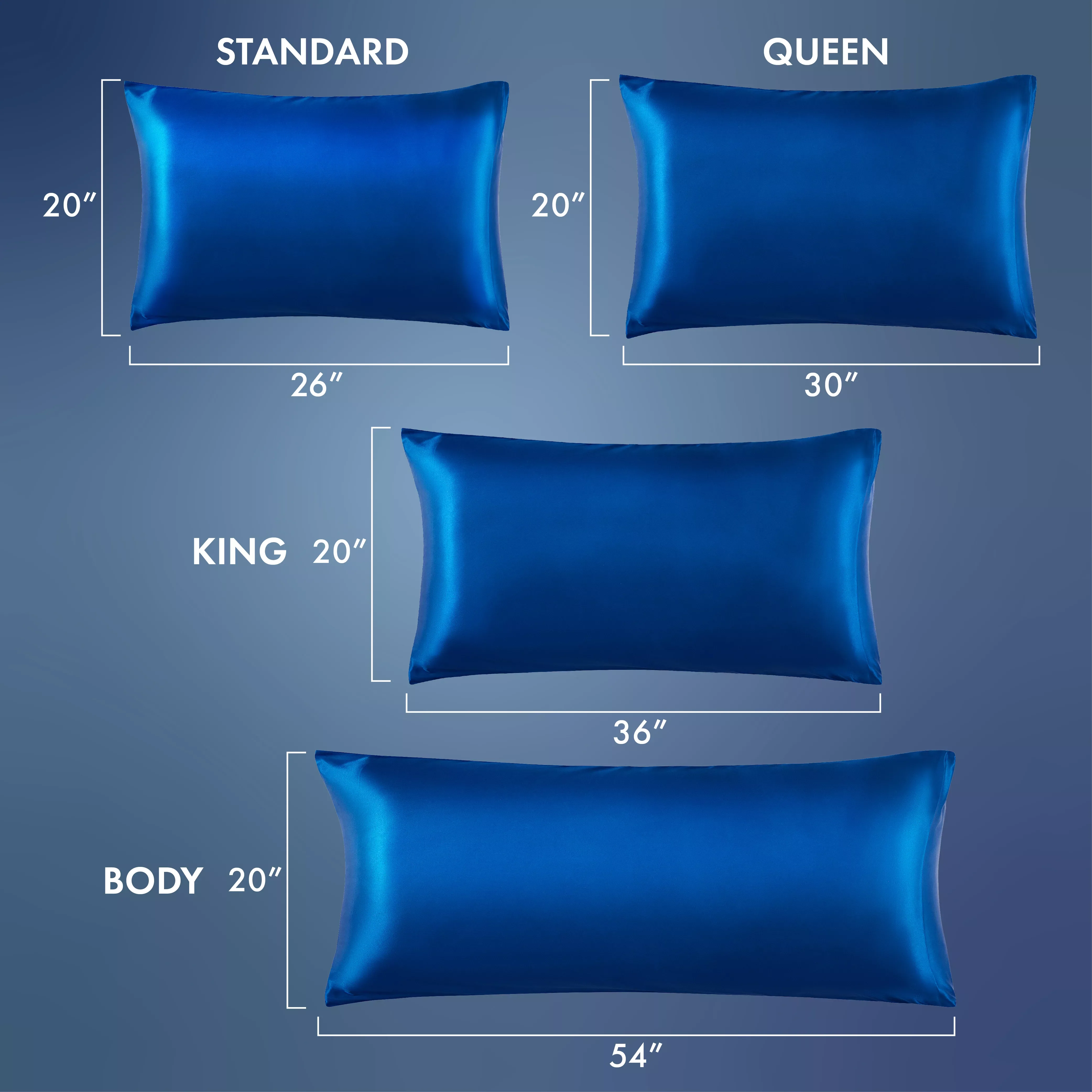 MAVIE Satin Pillowcase Set of 2 – King Size 20" x 36" - Image 87