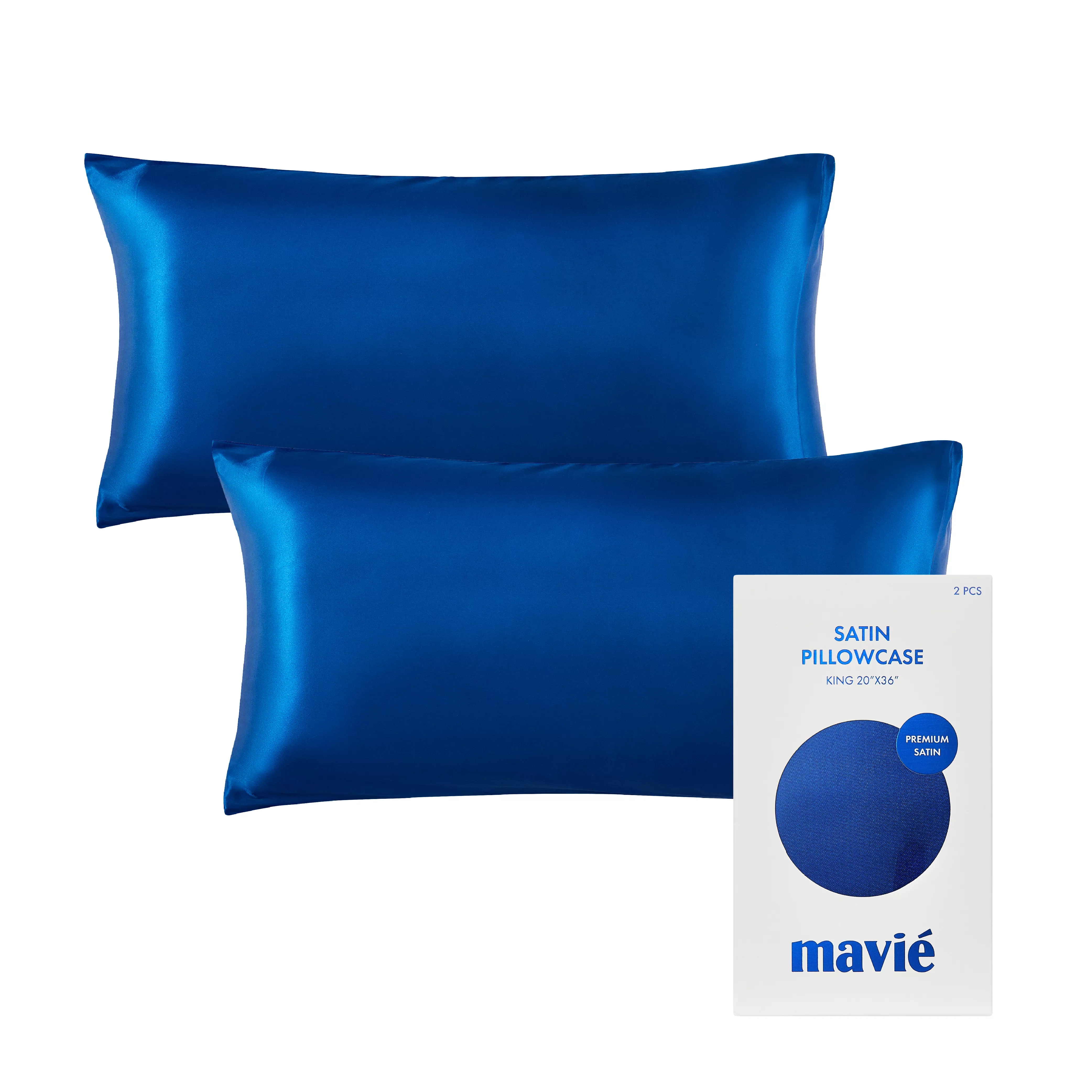 MAVIE Satin Pillowcase Set of 2 – King Size 20" x 36" - Image 88