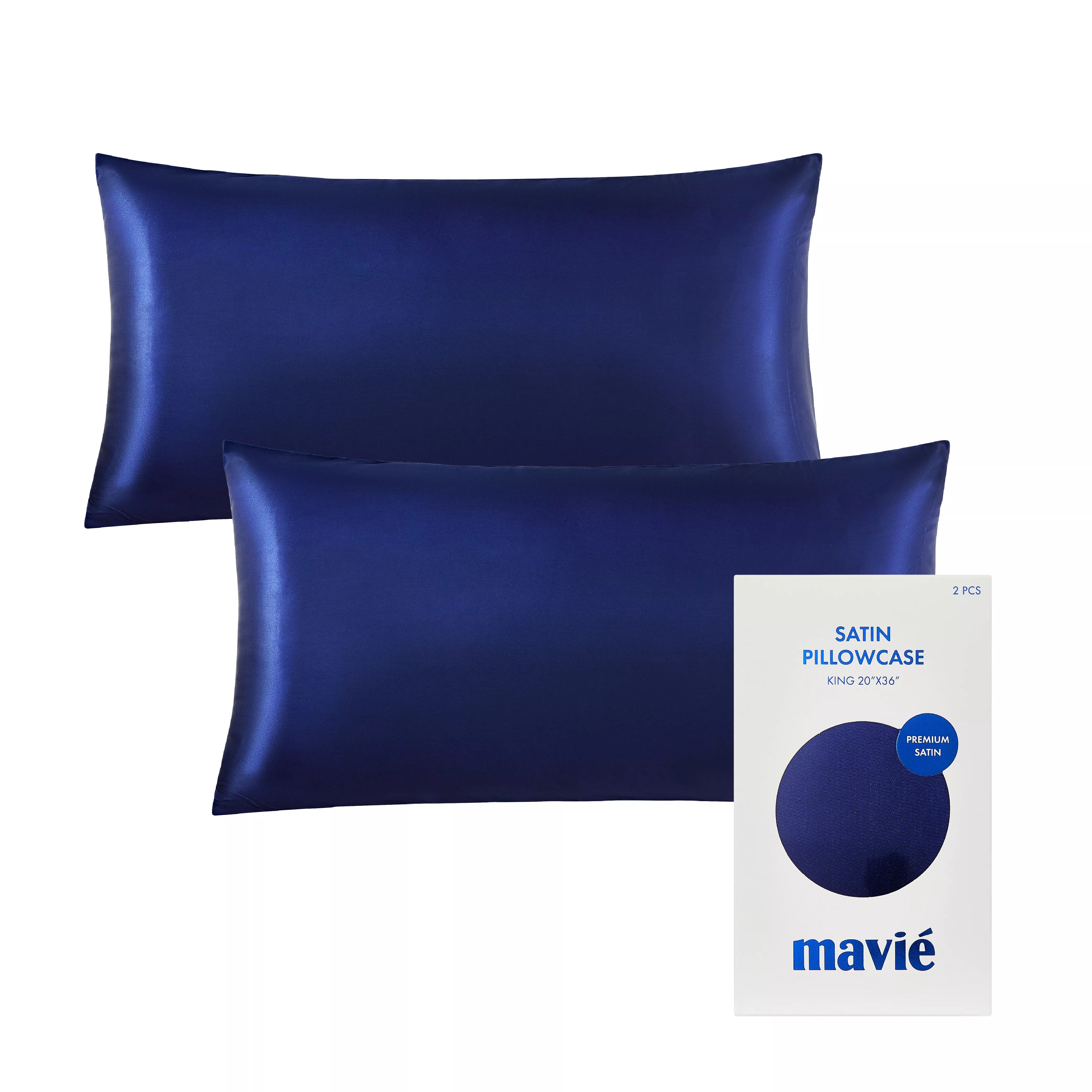 MAVIE Satin Pillowcase Set of 2 – King Size 20" x 36" - Image 97