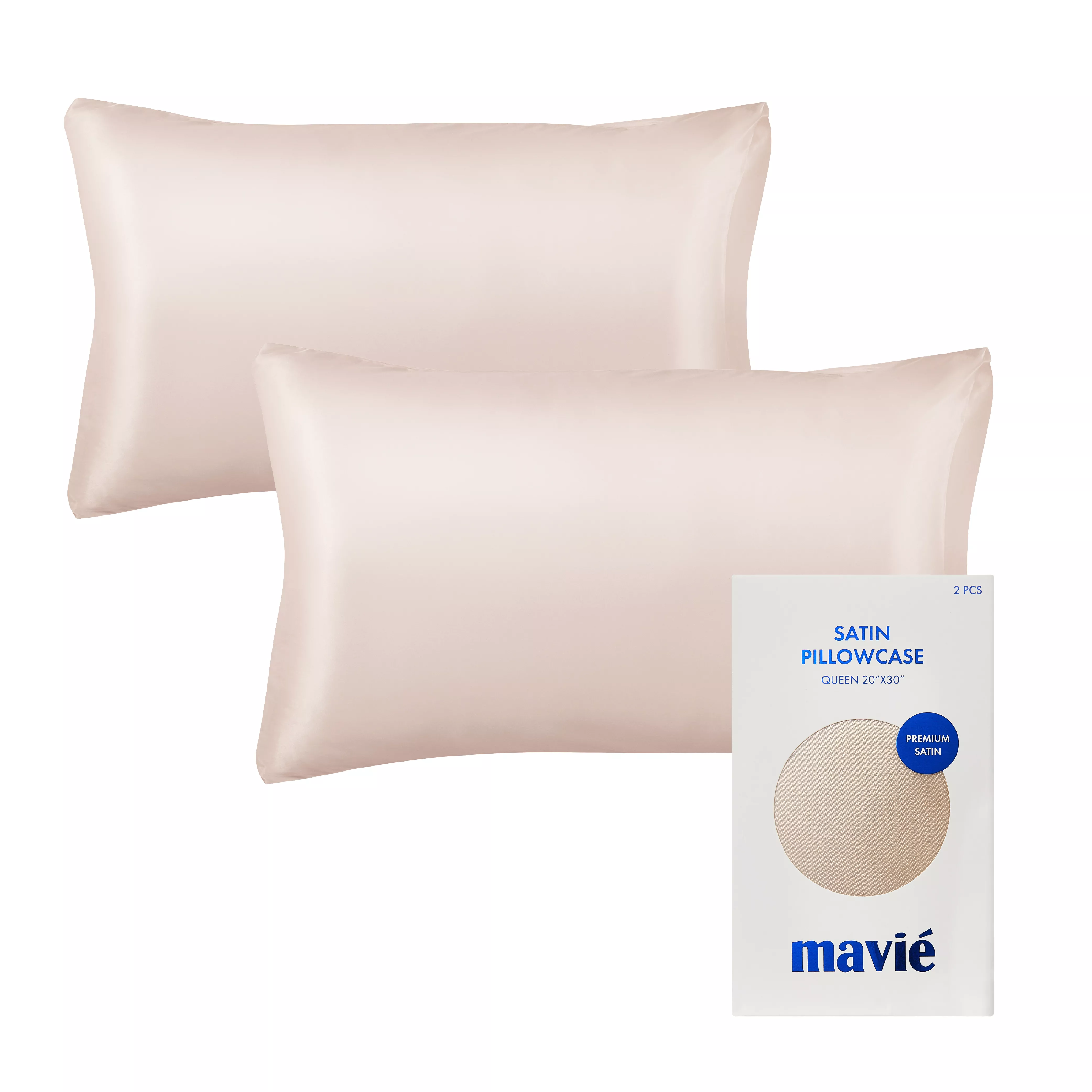 MAVIE Satin Pillowcase Set of 2 – Queen Size 20" x 30" - Image 16