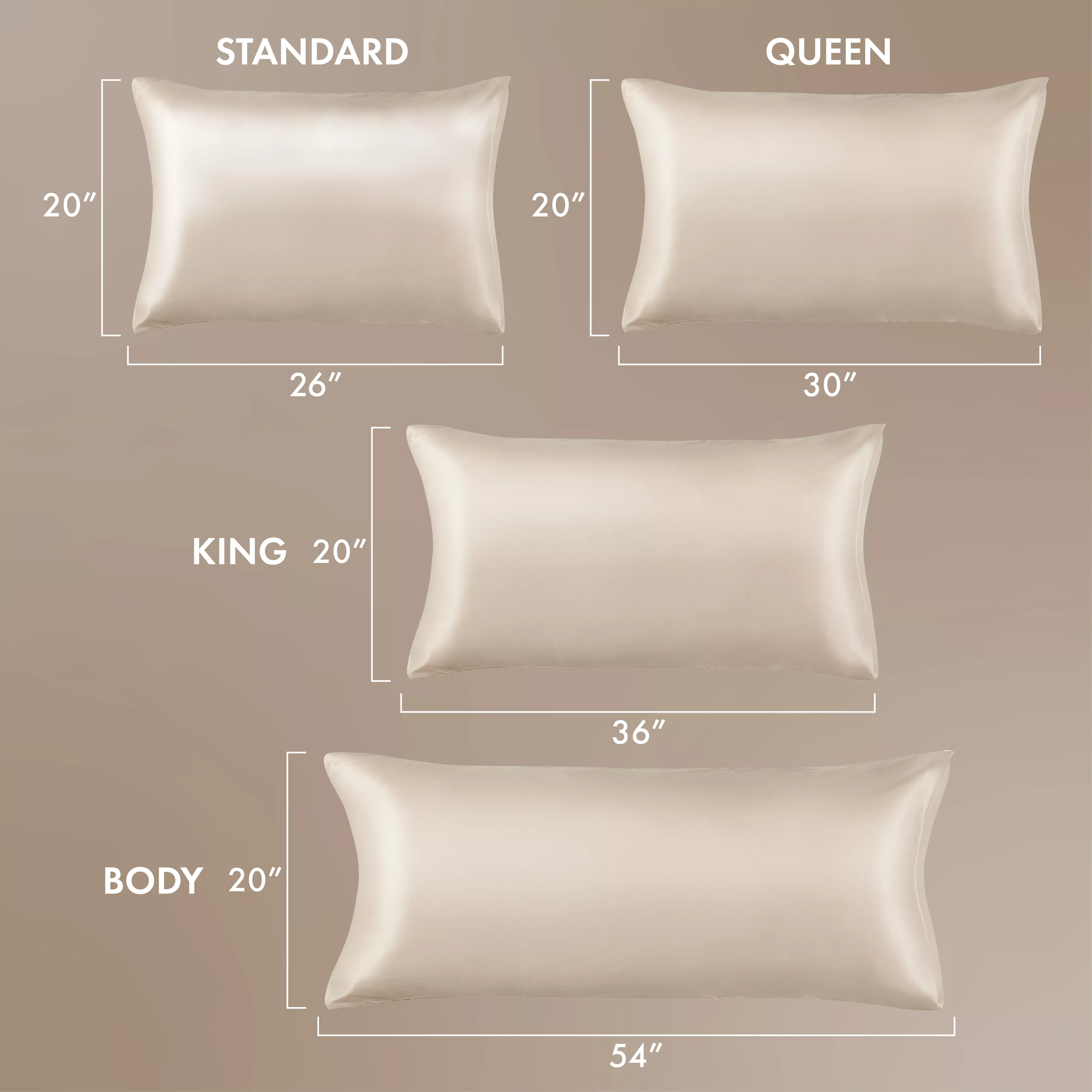 MAVIE Satin Pillowcase Set of 2 – Queen Size 20" x 30" - Image 24