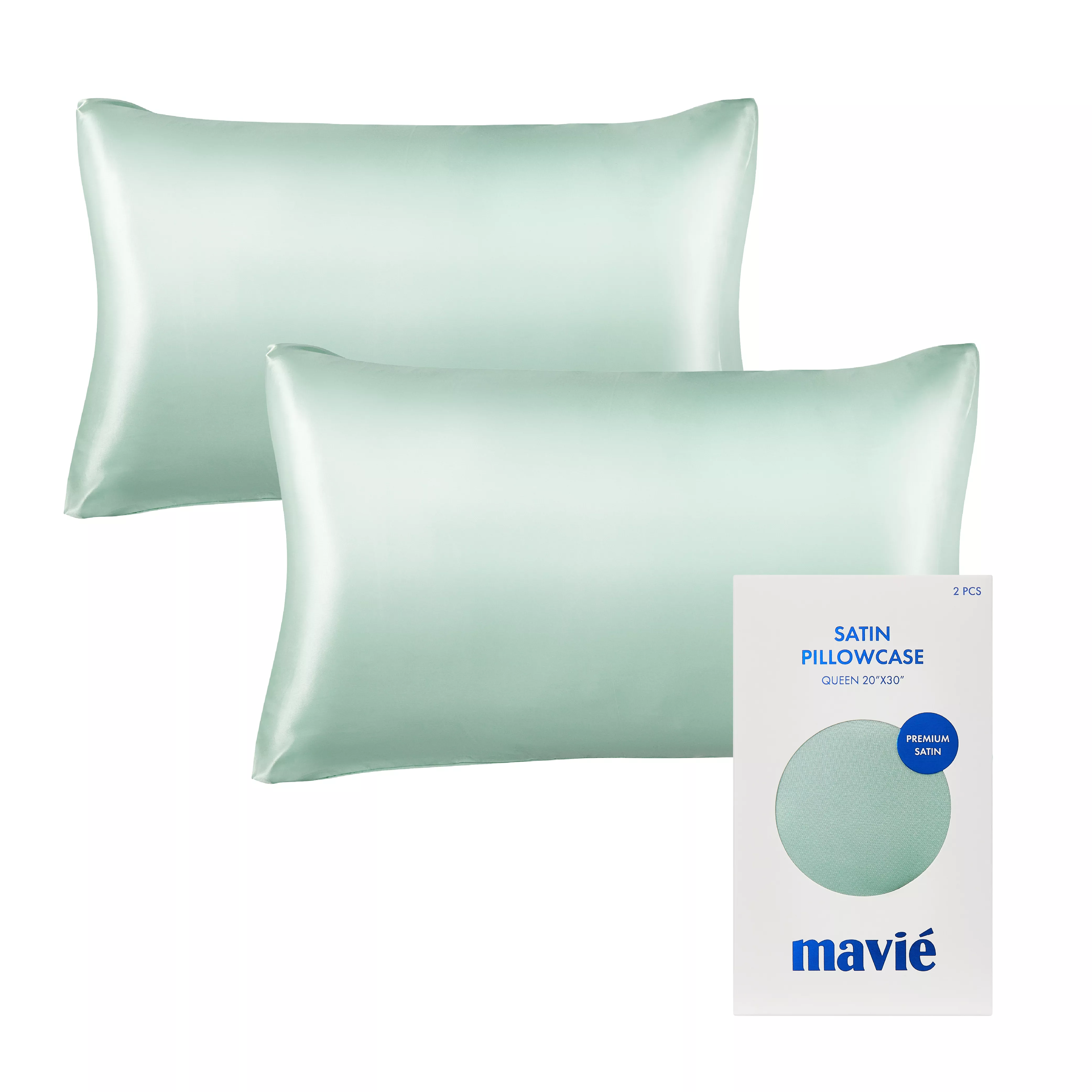 MAVIE Satin Pillowcase Set of 2 – Queen Size 20" x 30" - Image 43