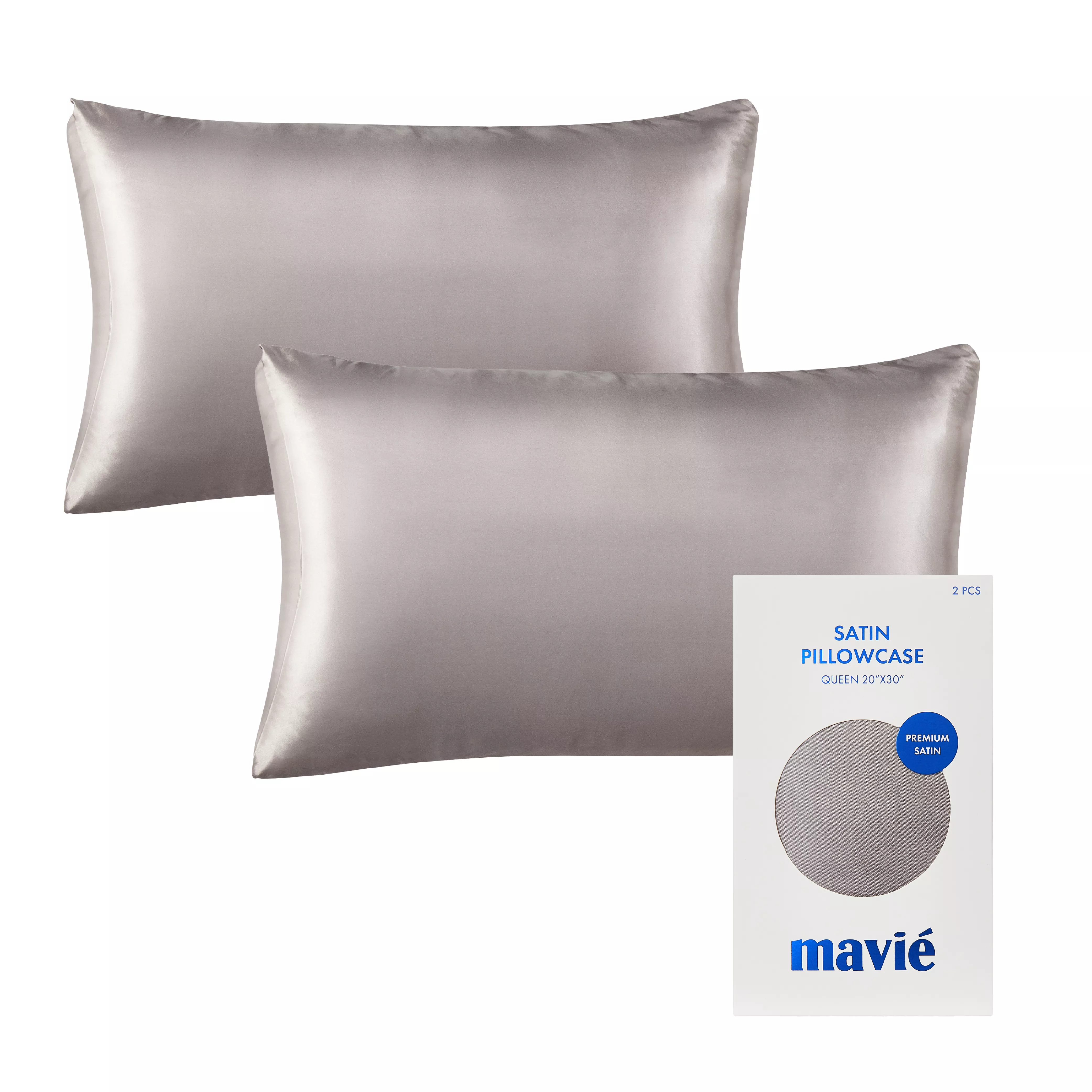 MAVIE Satin Pillowcase Set of 2 – Queen Size 20" x 30" - Image 61