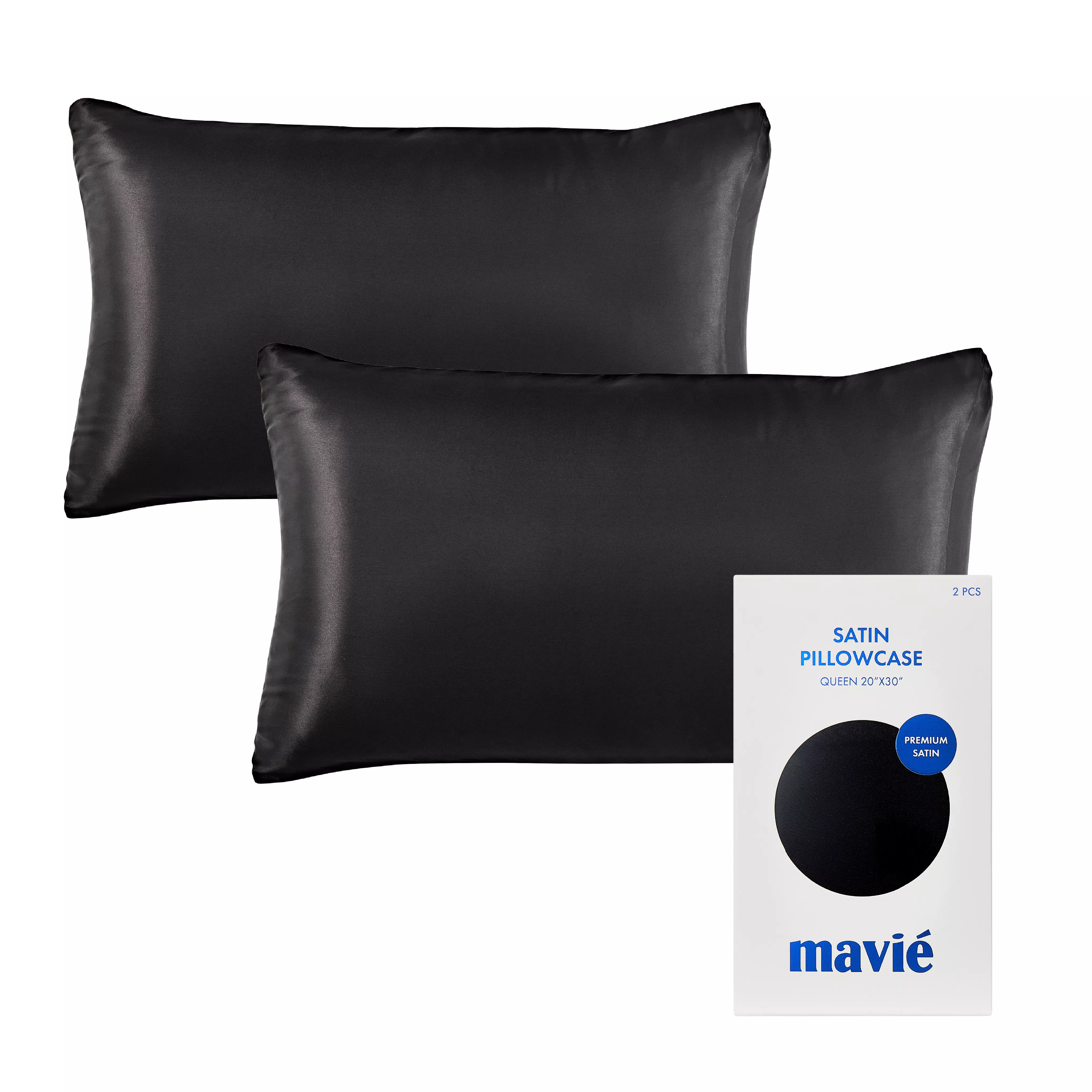 MAVIE Satin Pillowcase Set of 2 – Queen Size 20" x 30" - Image 79