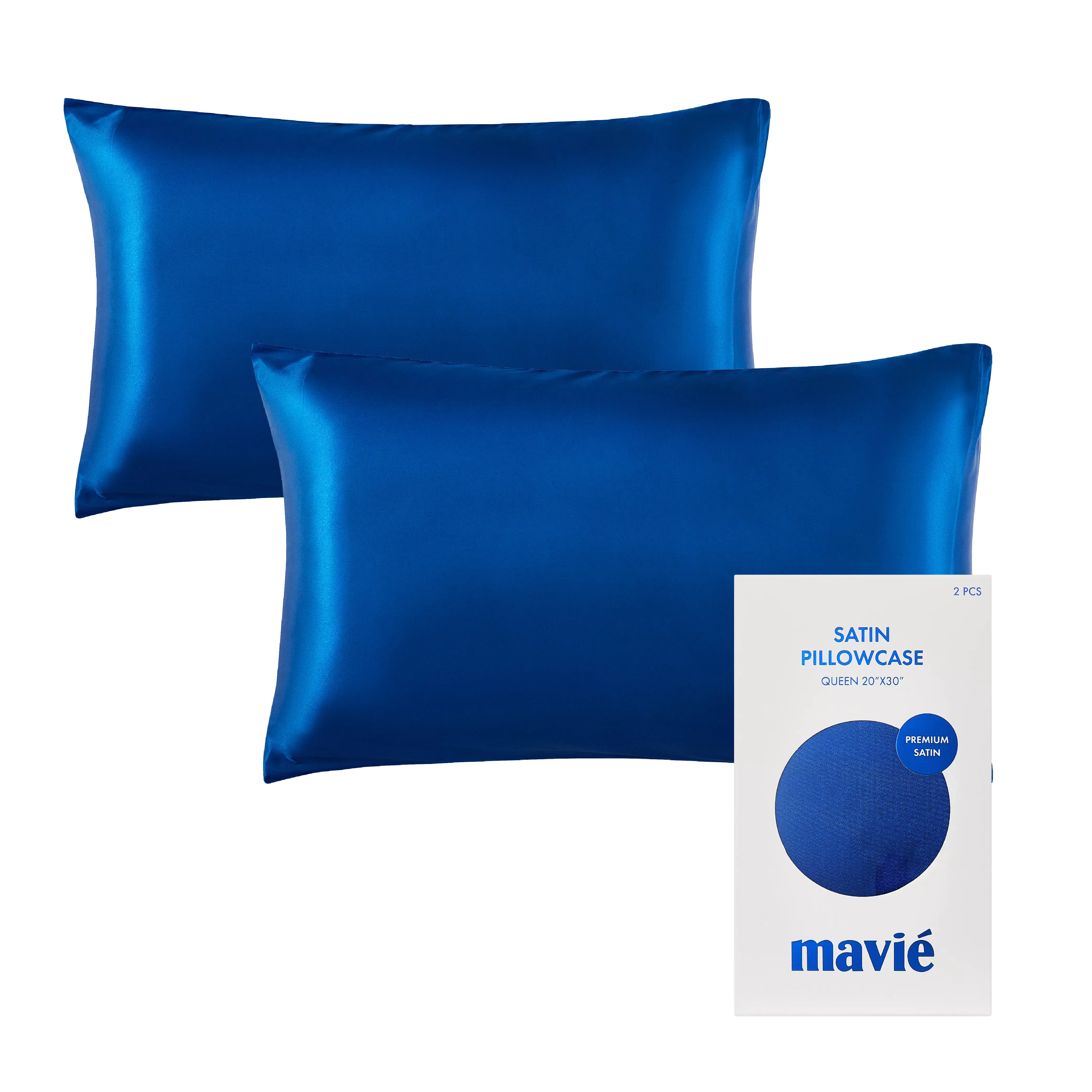 MAVIE Satin Pillowcase Set of 2 – Queen Size 20" x 30" - Image 88