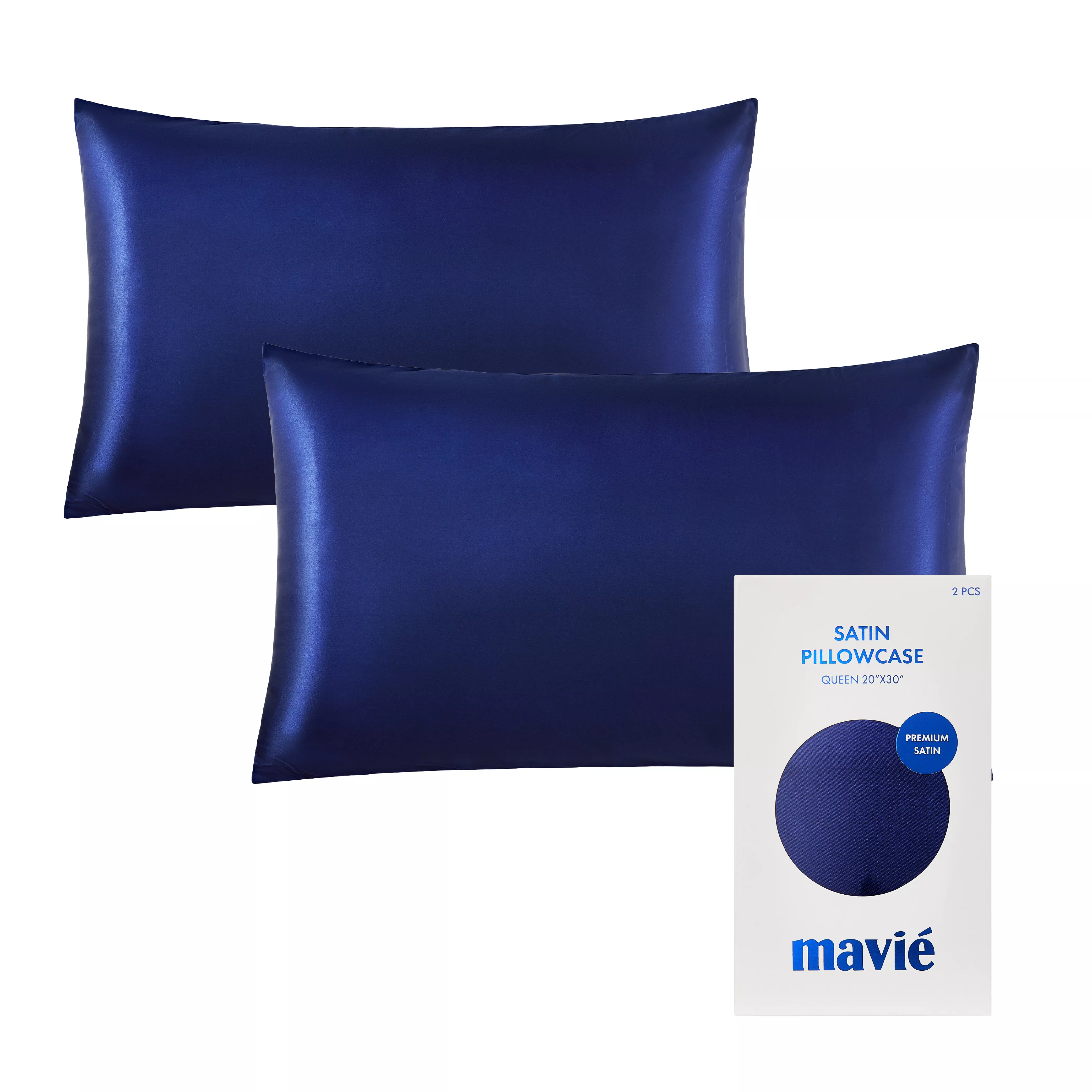 MAVIE Satin Pillowcase Set of 2 – Queen Size 20" x 30" - Image 97