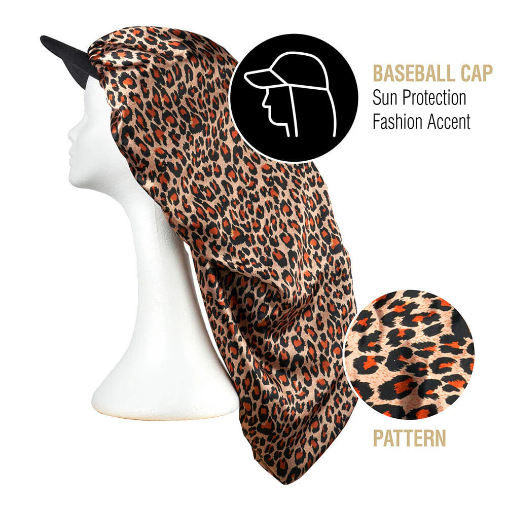 RED by KISS Satin Visor Braid Bonnet - Leopard - Image 3
