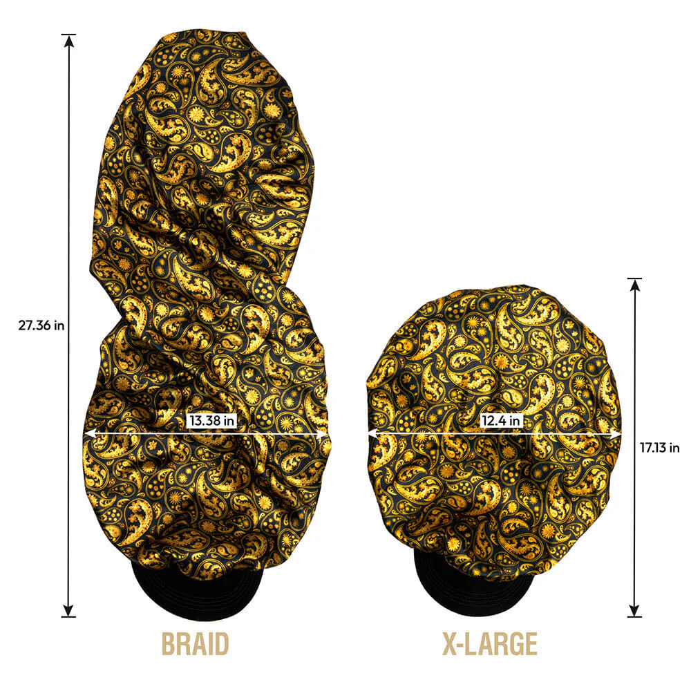 RED by KISS Satin Visor Braid Bonnet - Luxe Paisley - Image 5