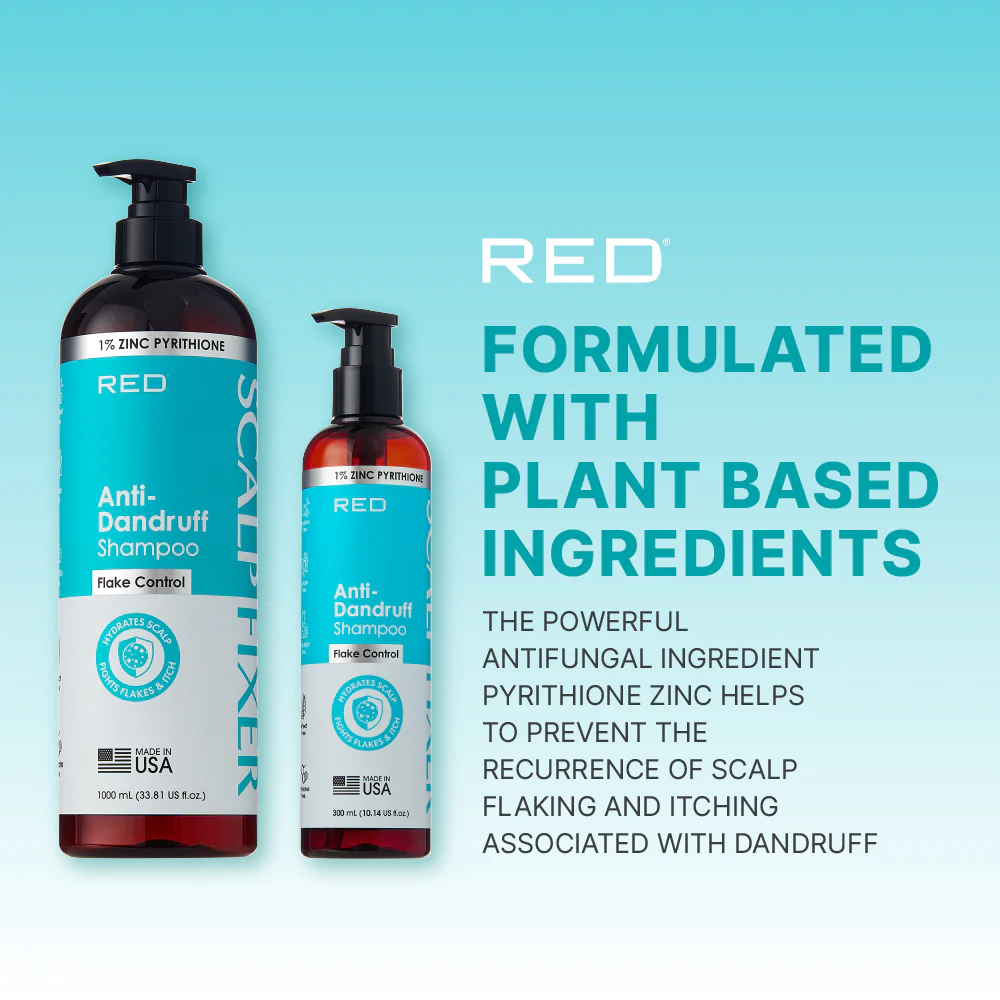 RED by KISS Scalp Fixer Anti-Dandruff Shampoo with 1% Zinc Pyrithione (10.14 fl. oz.) - Image 4