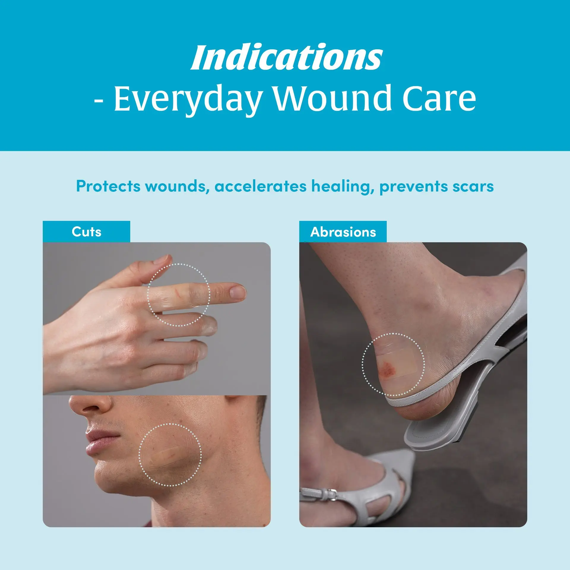 Medifoam Self-Adhesive Hydrocolloid Bandage Pads – Ultra-Thin Waterproof Healing Patches 9 Sheets (1.6" × 2.4") - Image 4