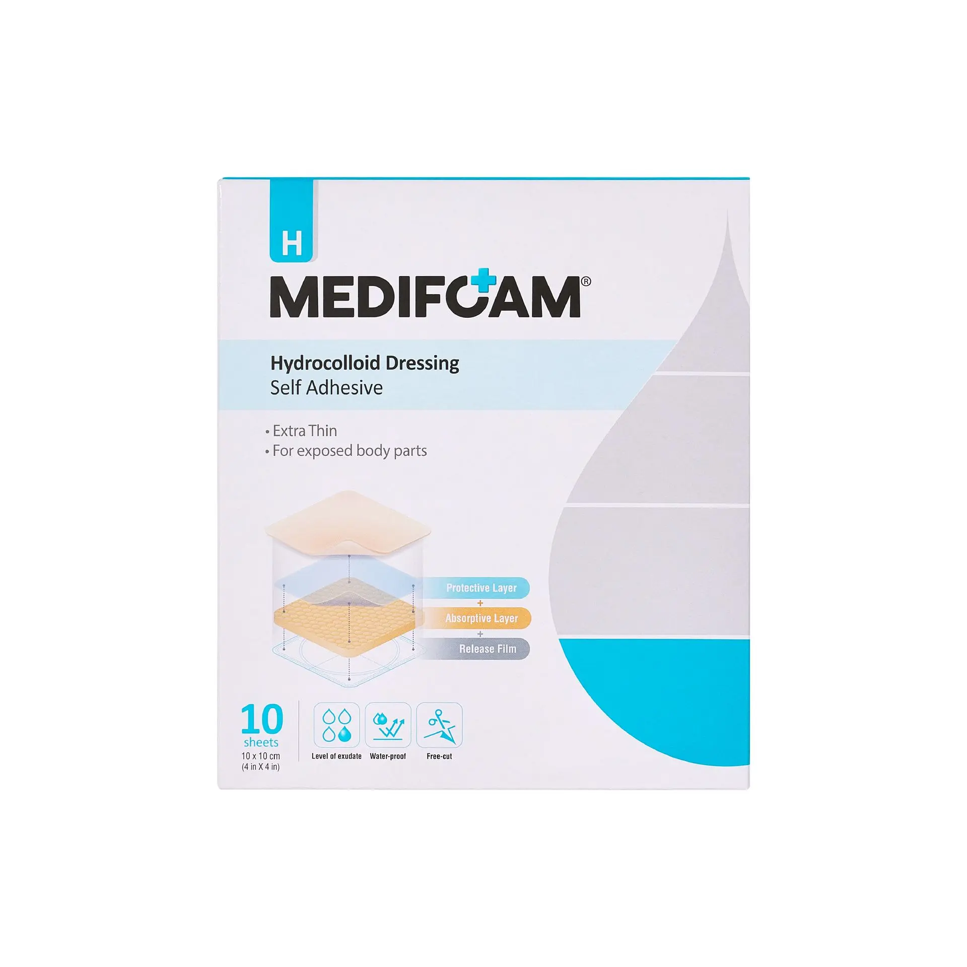 Medifoam Self-Adhesive Hydrocolloid Bandage Pads – Ultra-Thin Waterproof Healing Patches - Image 7