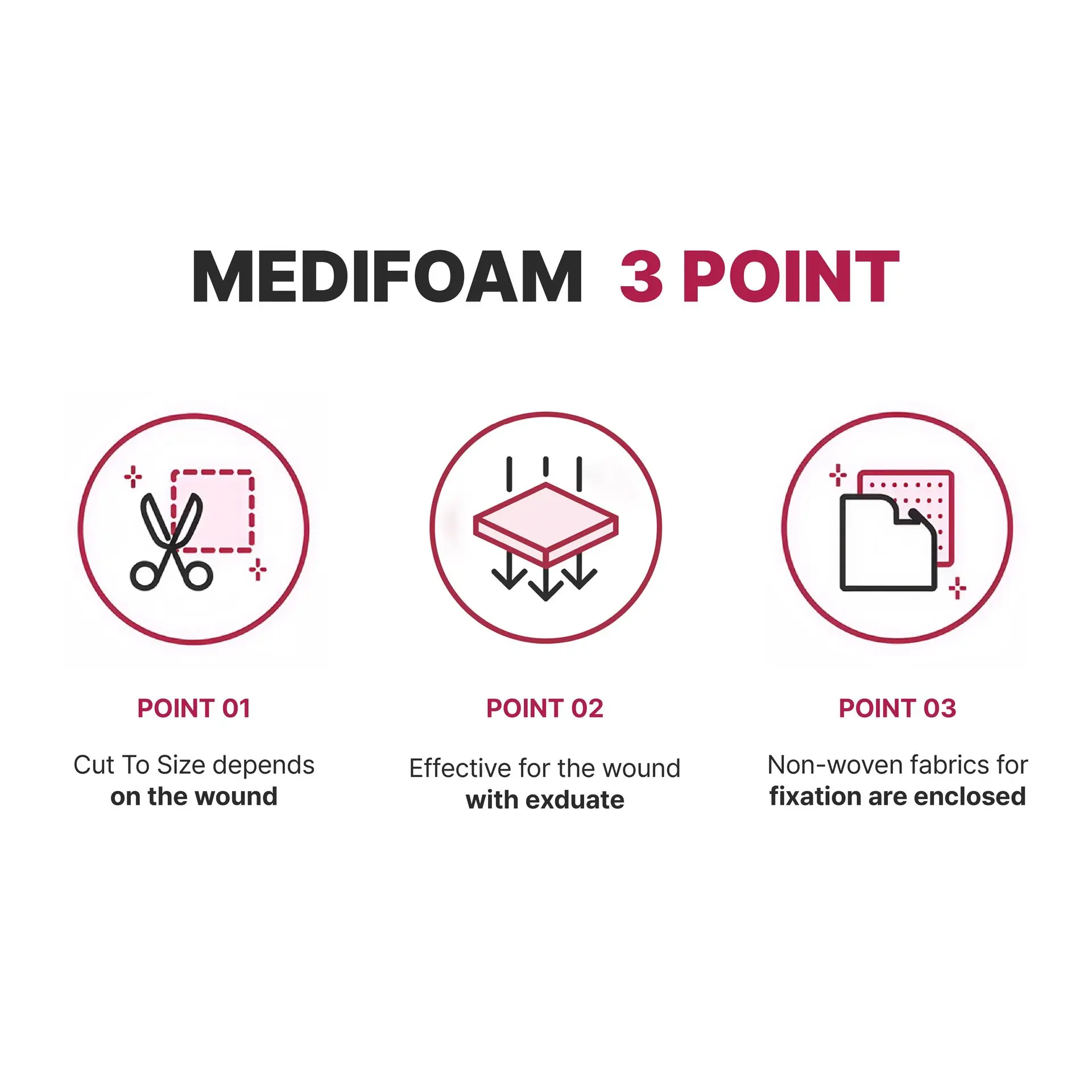 Medifoam Non-Adhesive Hydrocolloid Wound Dressing Pads (2" × 3") - Image 6