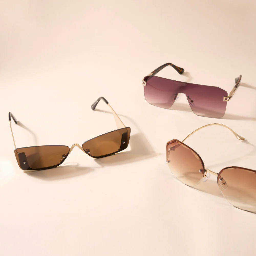 Mad Shade Semi-Rimless Round Tinted Sunglasses #48 - Image 7