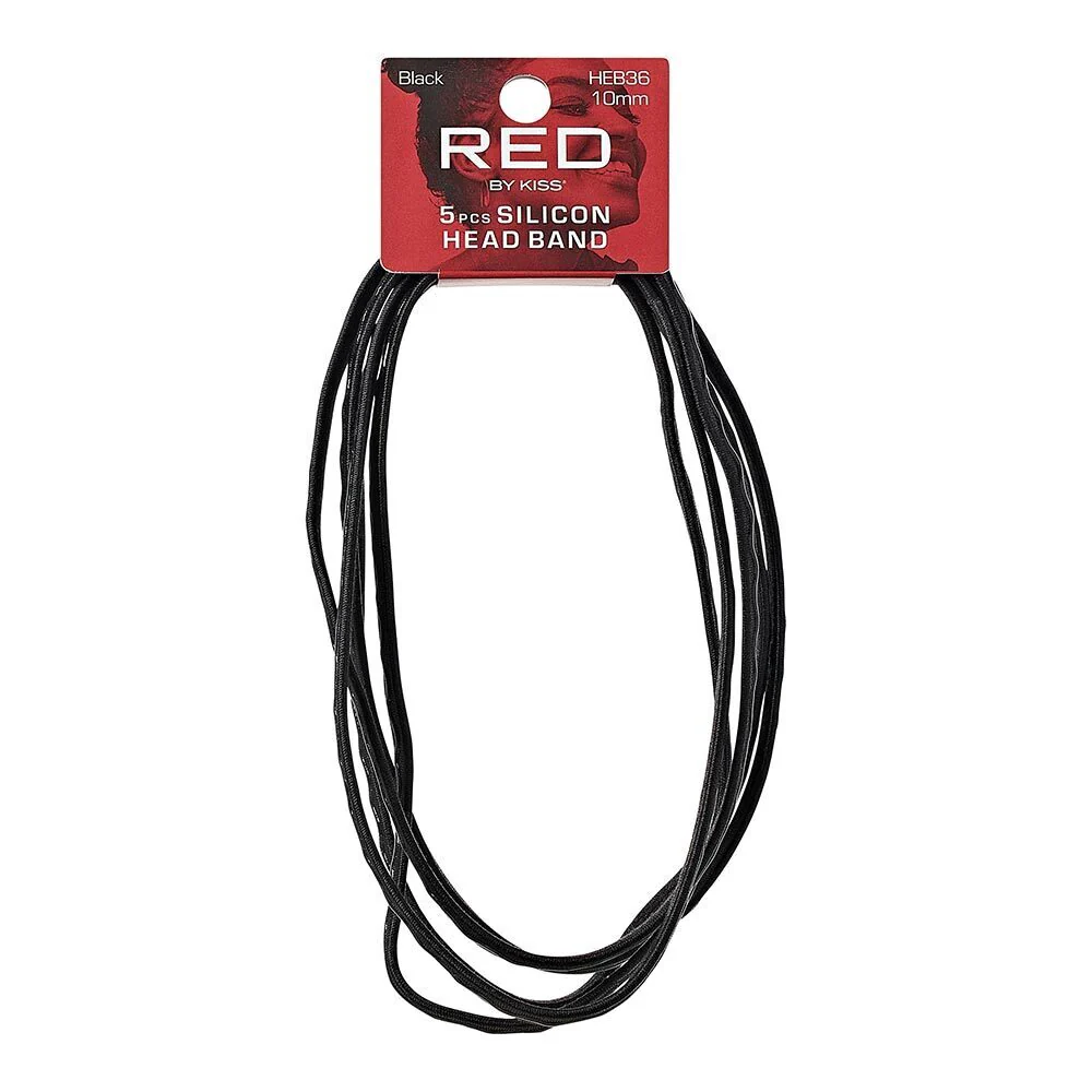 RED by KISS Silicon Elastic Sport Headband 10mm (5pcs) - Image 2