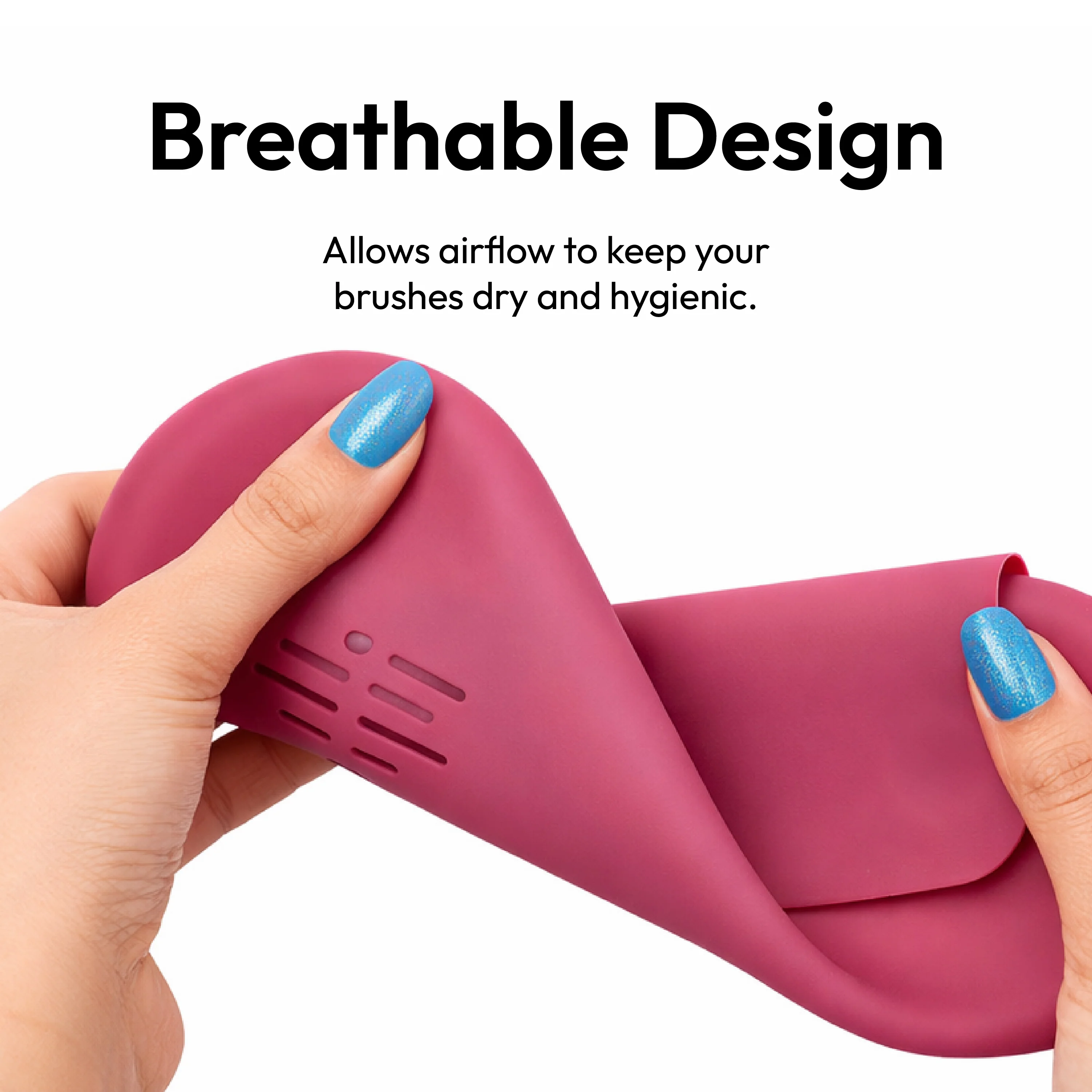 éclat Silicone Makeup Brush Travel Holder 3-in-1 Magnetic Pouch & Cleaner Mat - Image 13