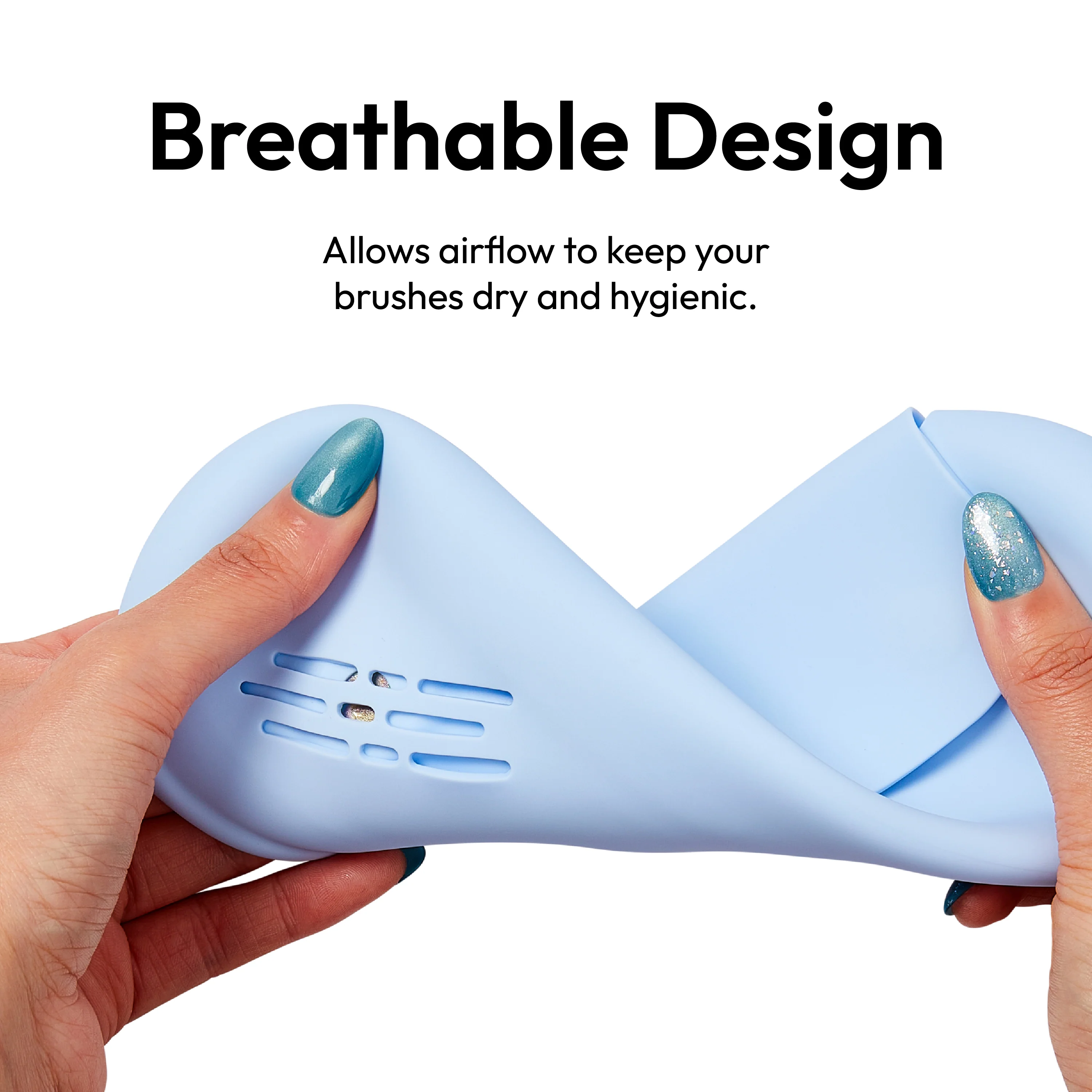 éclat Silicone Makeup Brush Travel Holder 3-in-1 Magnetic Pouch & Cleaner Mat - Image 20