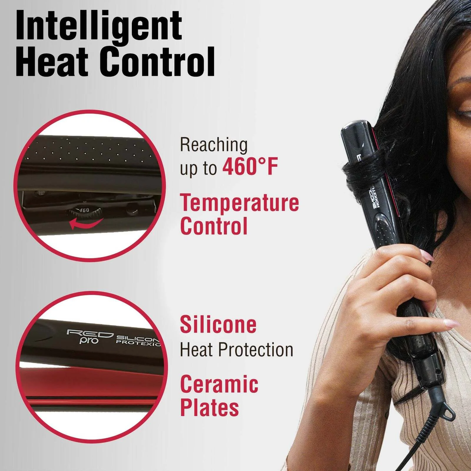 RED by KISS Silicone Protexion Flat Iron - Image 7