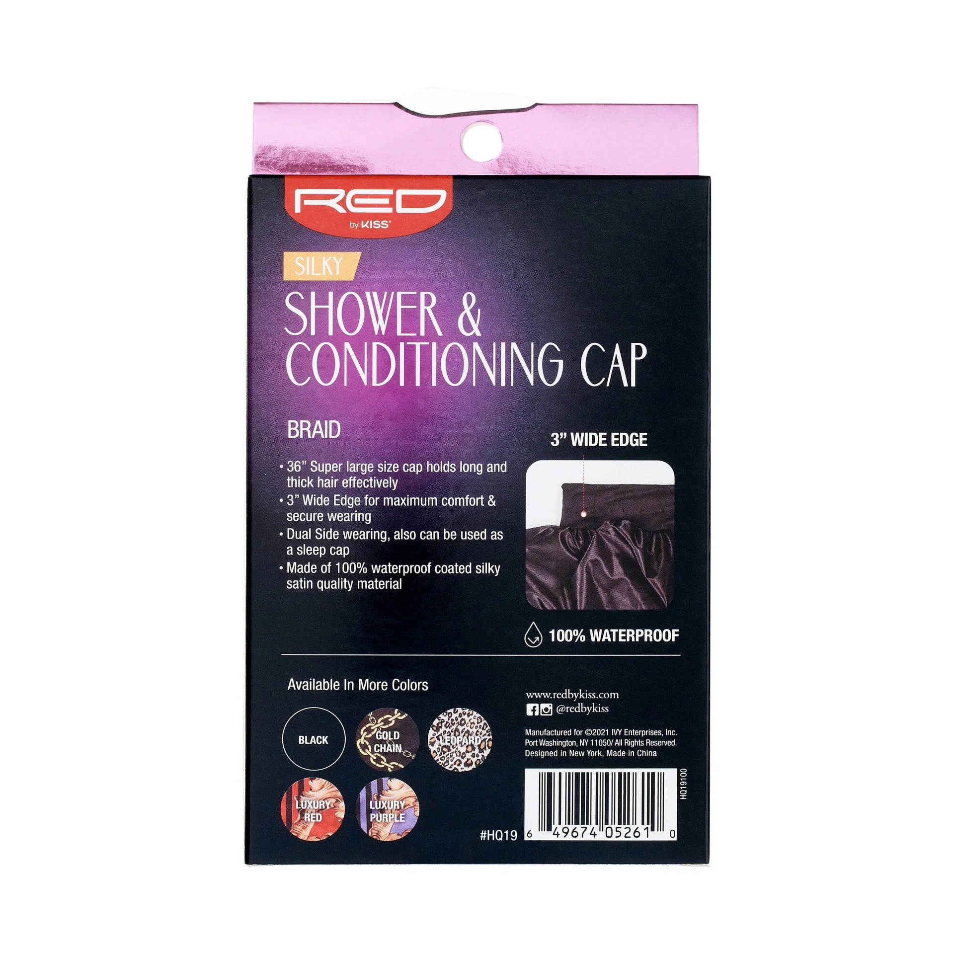 RED by KISS Silky Braid Shower & Conditioning Cap - Image 3