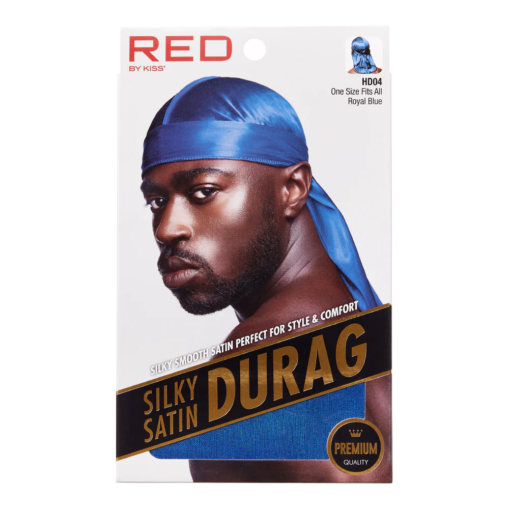 RED by KISS Silky Satin Premium Smooth Silky Durag for Men & Women 360 Waves Headwraps - Image 3