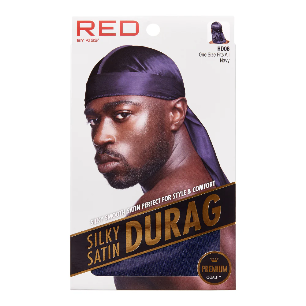 RED by KISS Silky Satin Premium Smooth Silky Durag for Men & Women 360 Waves Headwraps - Image 5