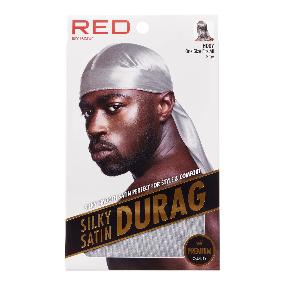RED by KISS Silky Satin Premium Smooth Silky Durag for Men & Women 360 Waves Headwraps - Image 6
