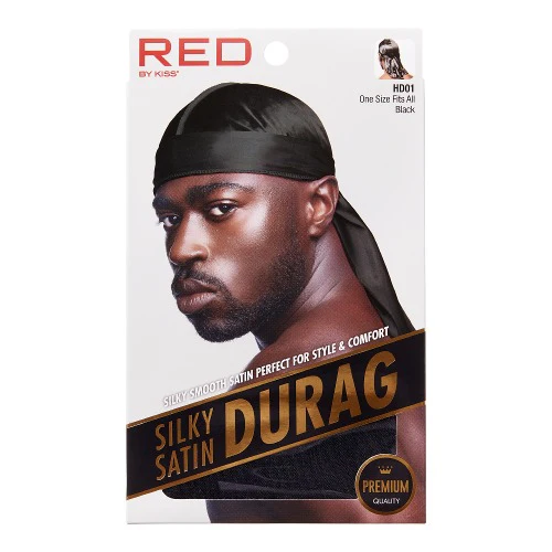 RED by KISS Silky Satin Premium Smooth Silky Durag for Men & Women 360 Waves Headwraps - Image 8
