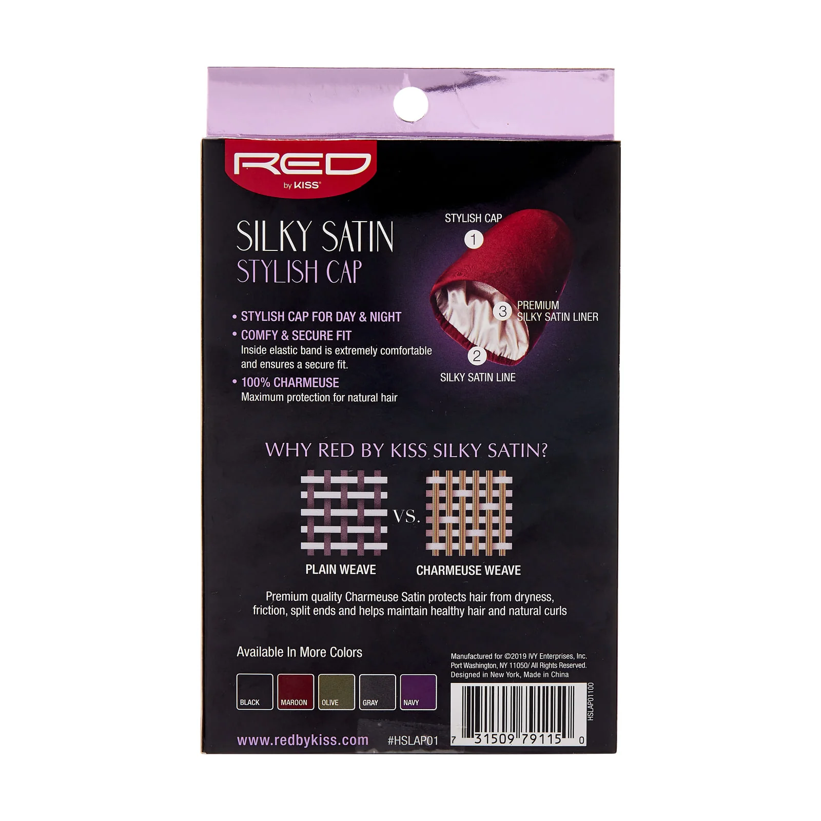 RED by KISS Silky Satin Lined Hair Cap - Image 5