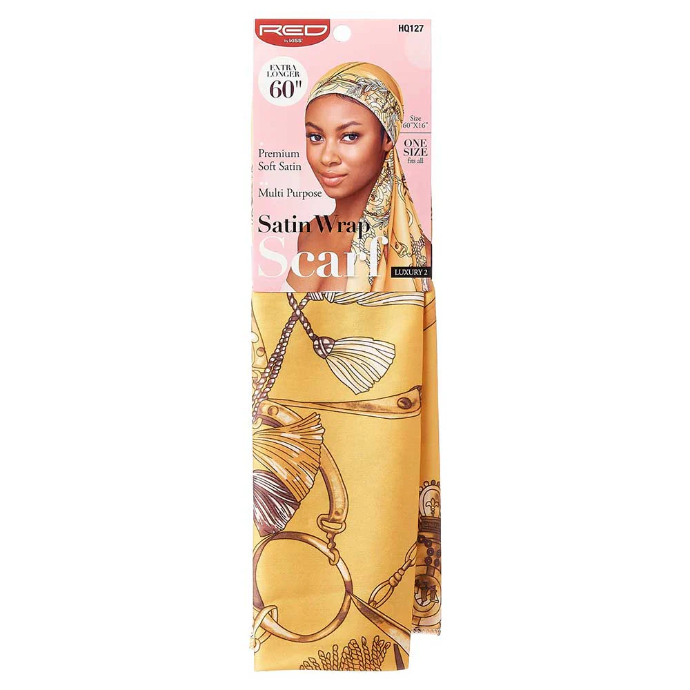 RED by KISS Silky Satin Wrap Scarf 60"X16" - Image 7
