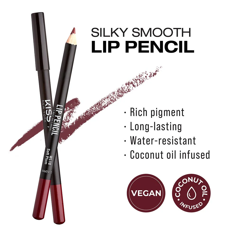 Kiss New York Silky Smooth Lip Pencil Liner - Image 58