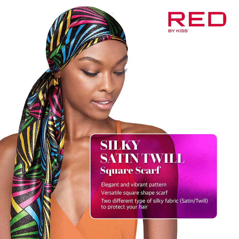 RED by KISS Silky Square Scarf - Image 13