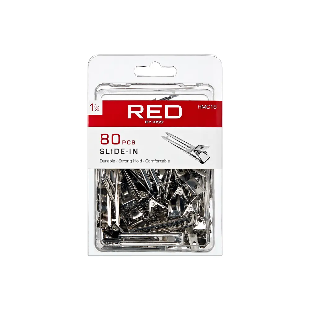 RED by KISS SIlver Slide-In Clip 1 3/4" - Image 12