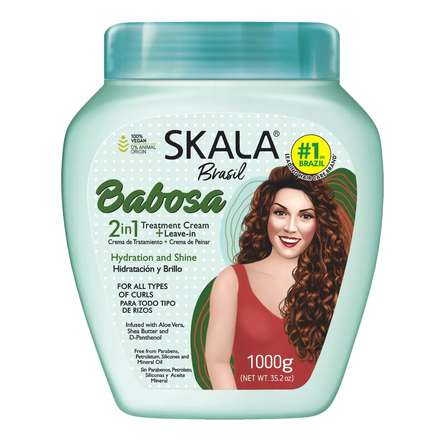 SKALA #MaisCachos 2-in-1 Curl Treatment Cream – Deep Hydration & Curl Definition (35.3oz) - Image 4