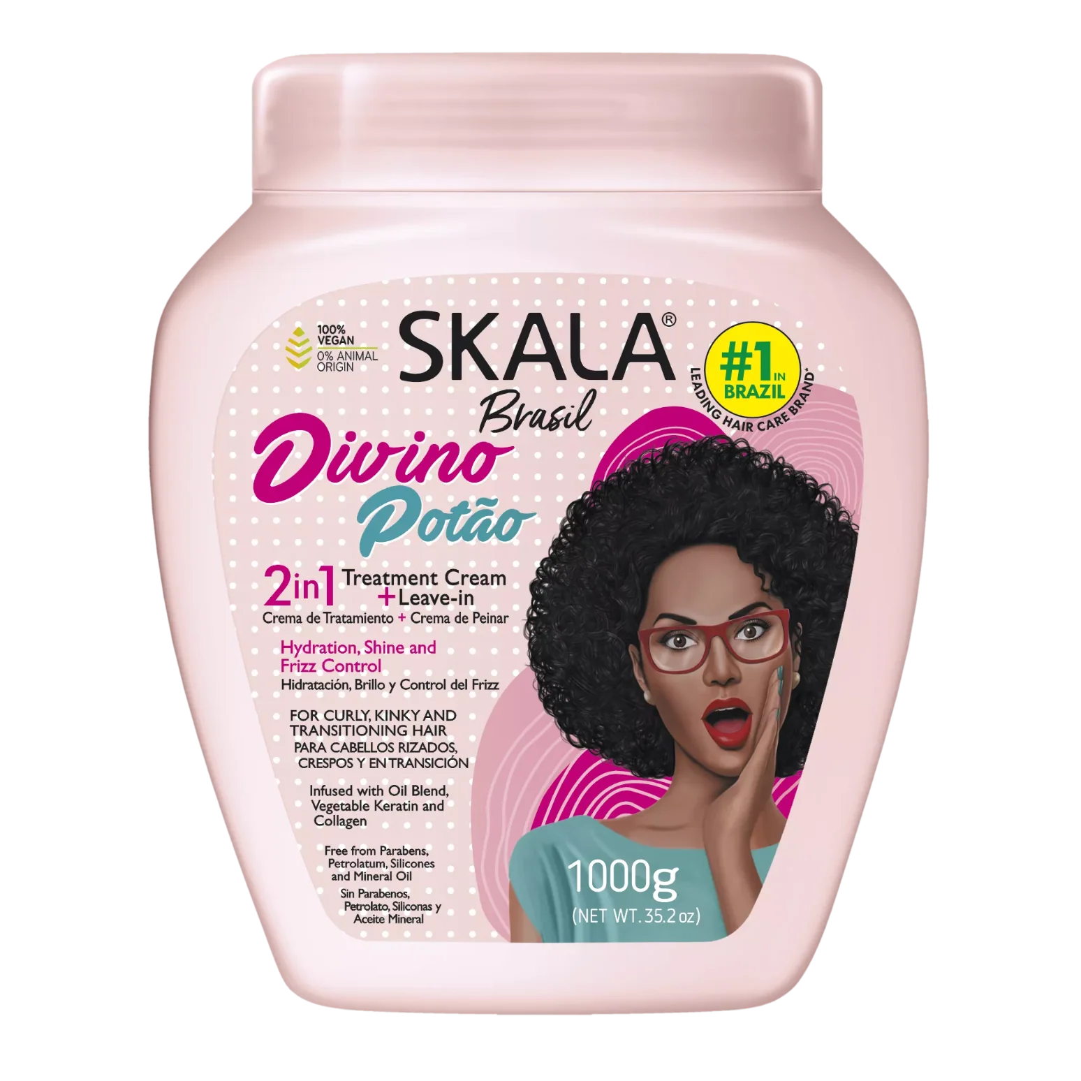 SKALA #MaisCachos 2-in-1 Curl Treatment Cream – Deep Hydration & Curl Definition (35.3oz) - Image 50