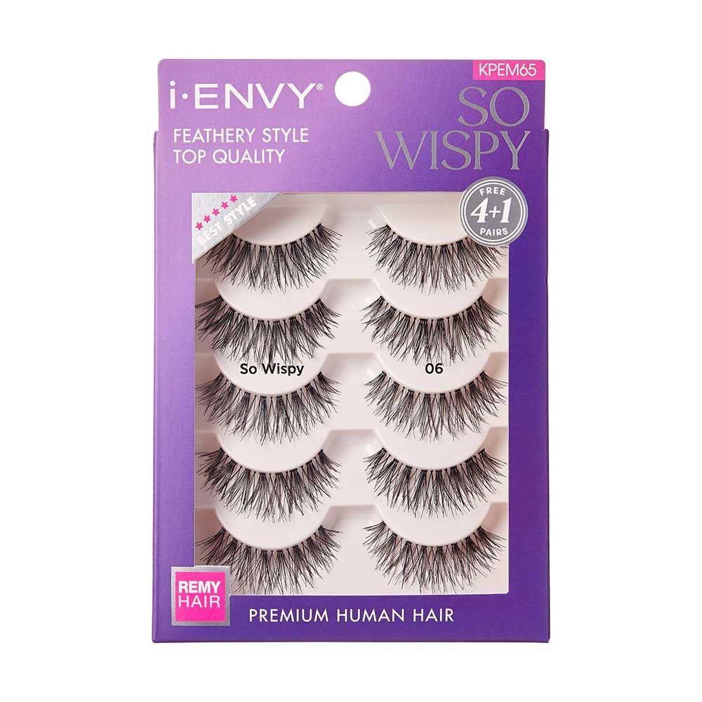 I-ENVY So Wispy Premium Human Hair Strip Lash Multi Pack - Image 12