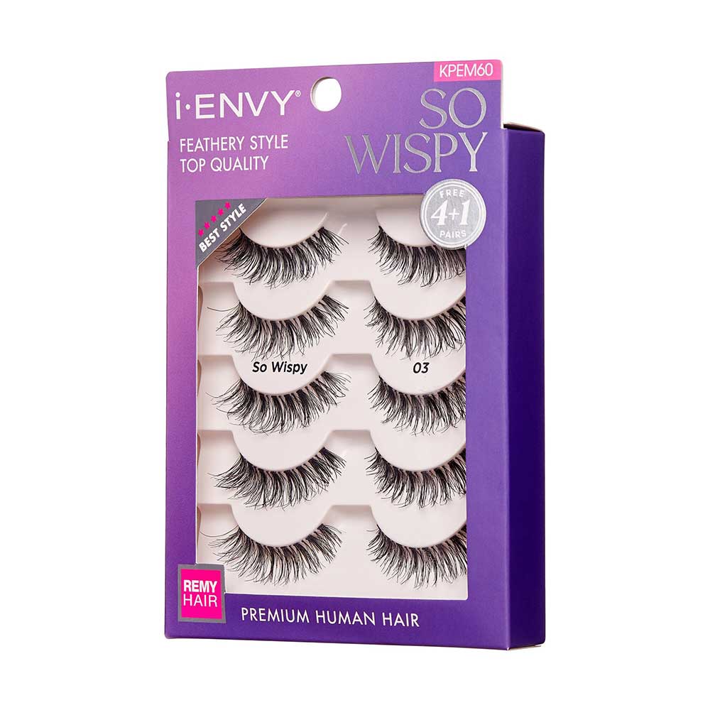 I-ENVY So Wispy Premium Human Hair Strip Lash Multi Pack - Image 5