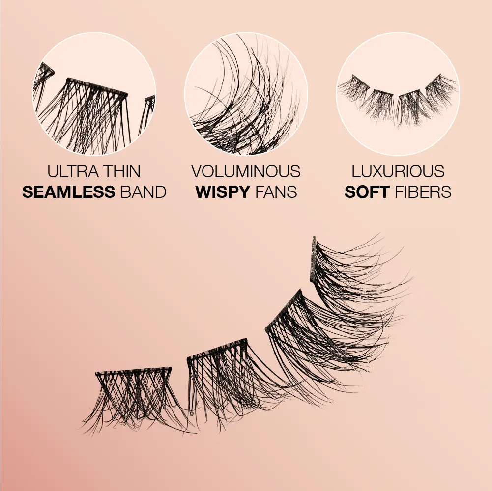 VLuxe By i•ENVY Soft Luxe Faux Mink Lash Cluster – Seamless DIY Extensions - Image 17