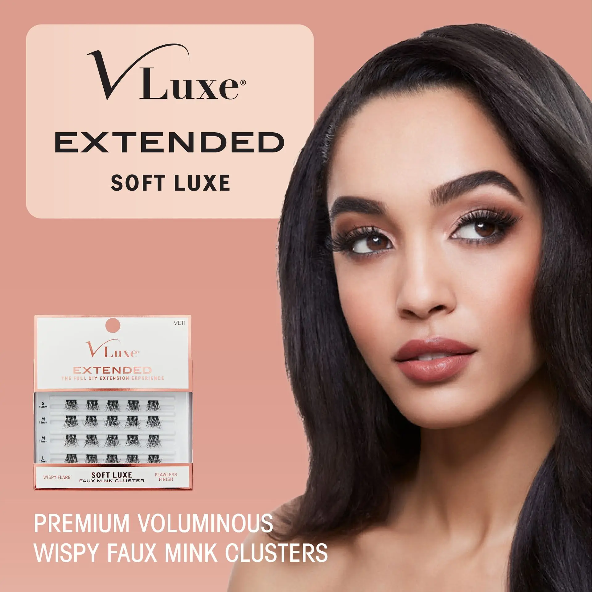 VLuxe By i•ENVY Soft Luxe Faux Mink Lash Cluster – Seamless DIY Extensions - Image 19