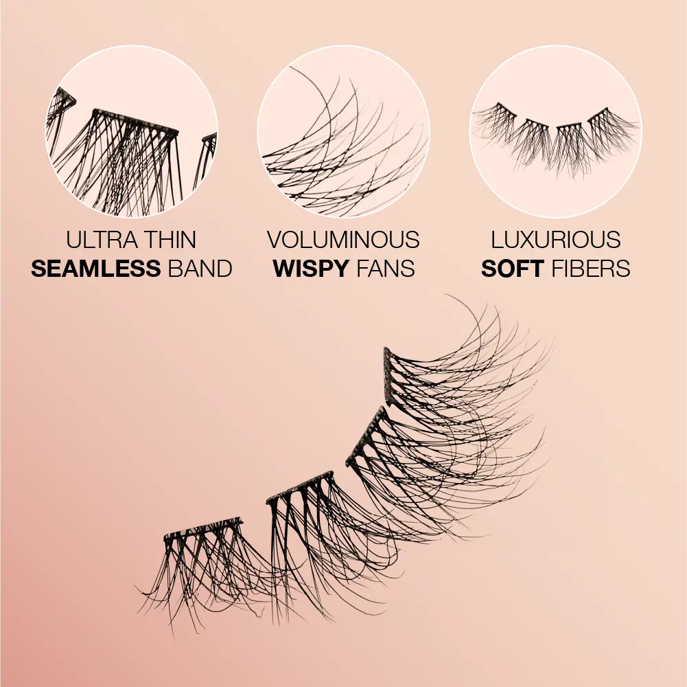 VLuxe By i•ENVY Soft Luxe Faux Mink Lash Cluster – Seamless DIY Extensions - Image 24
