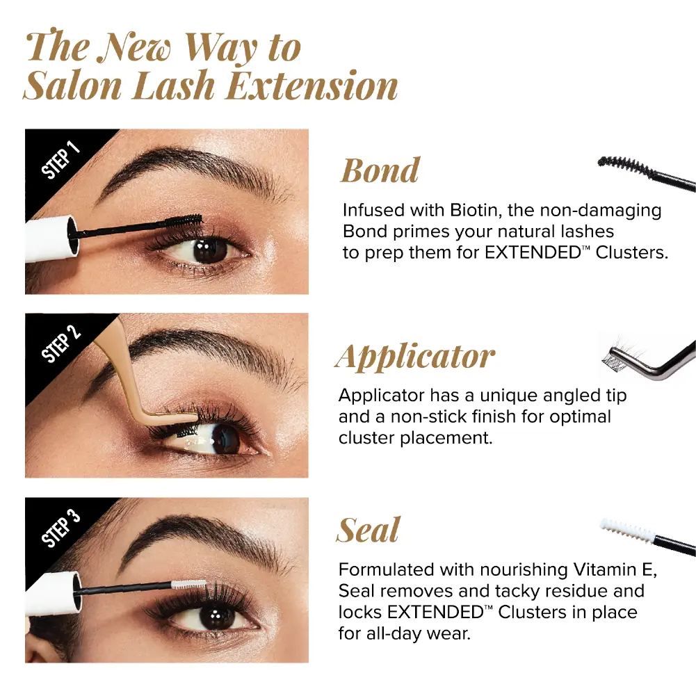 VLuxe By i•ENVY Soft Luxe Faux Mink Lash Cluster – Seamless DIY Extensions - Image 25