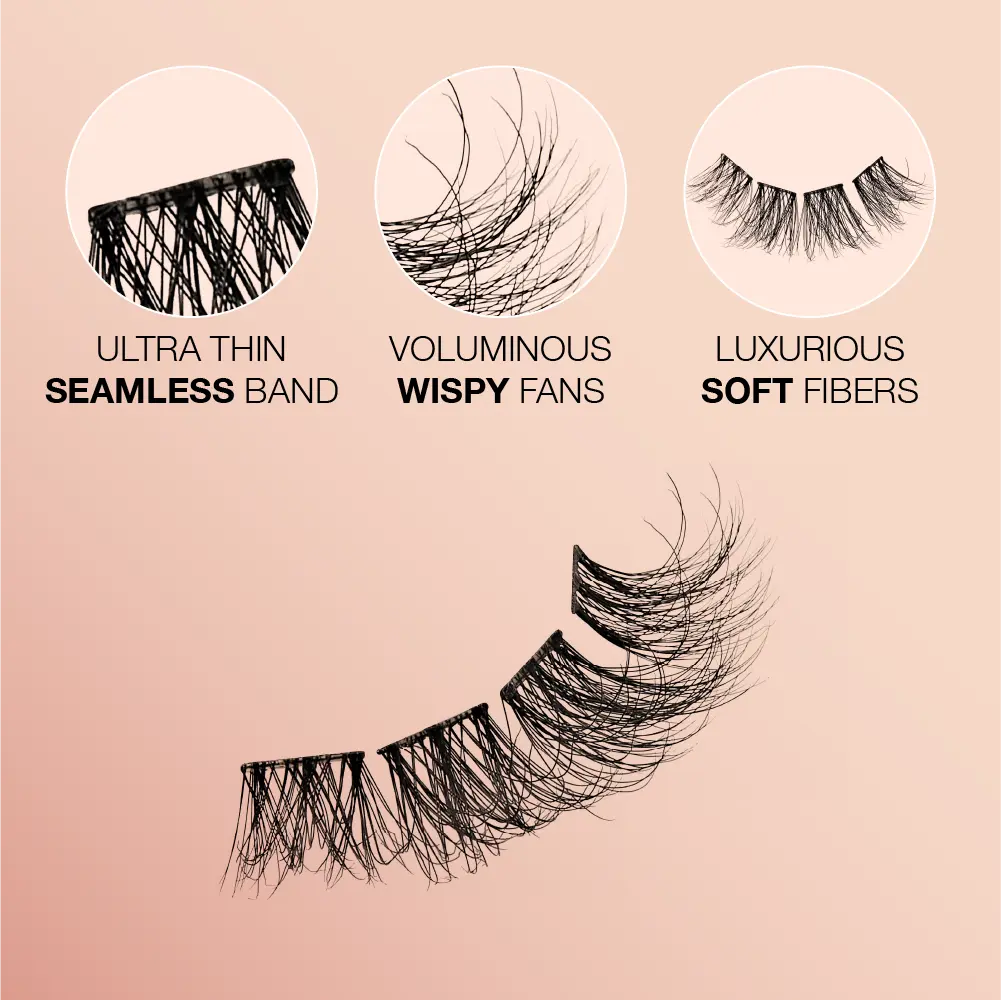 VLuxe By i•ENVY Soft Luxe Faux Mink Lash Cluster – Seamless DIY Extensions - Image 4