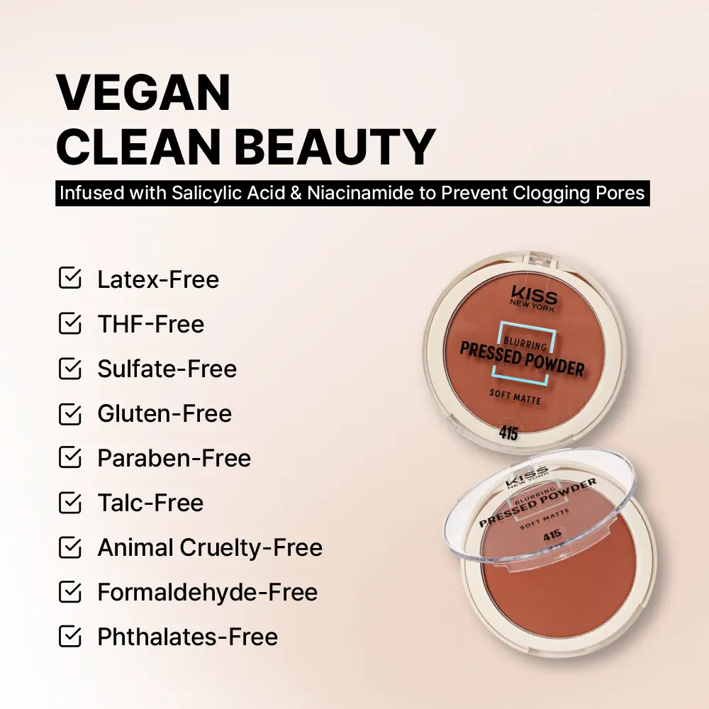 Ruby Kisses Soft Matte Pressed Powder Lightweight Blurring Setting Powder for Oily & Combination Skin - Image 16