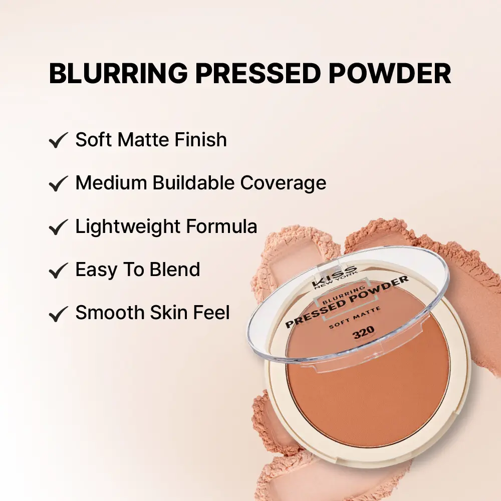 Ruby Kisses Soft Matte Pressed Powder Lightweight Blurring Setting Powder for Oily & Combination Skin - Image 7