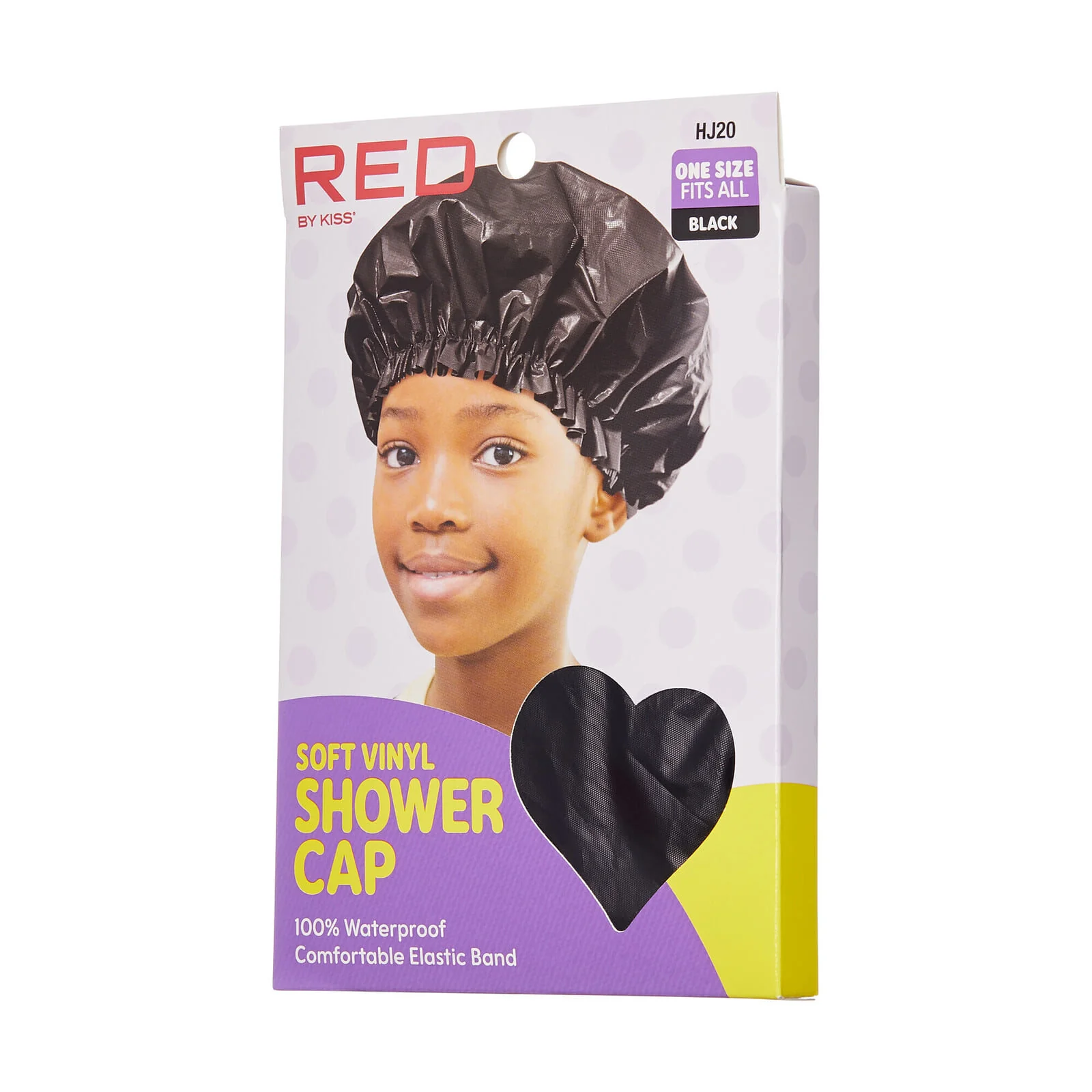 RED by KISS Soft Vinyl Shower Cap - Image 2