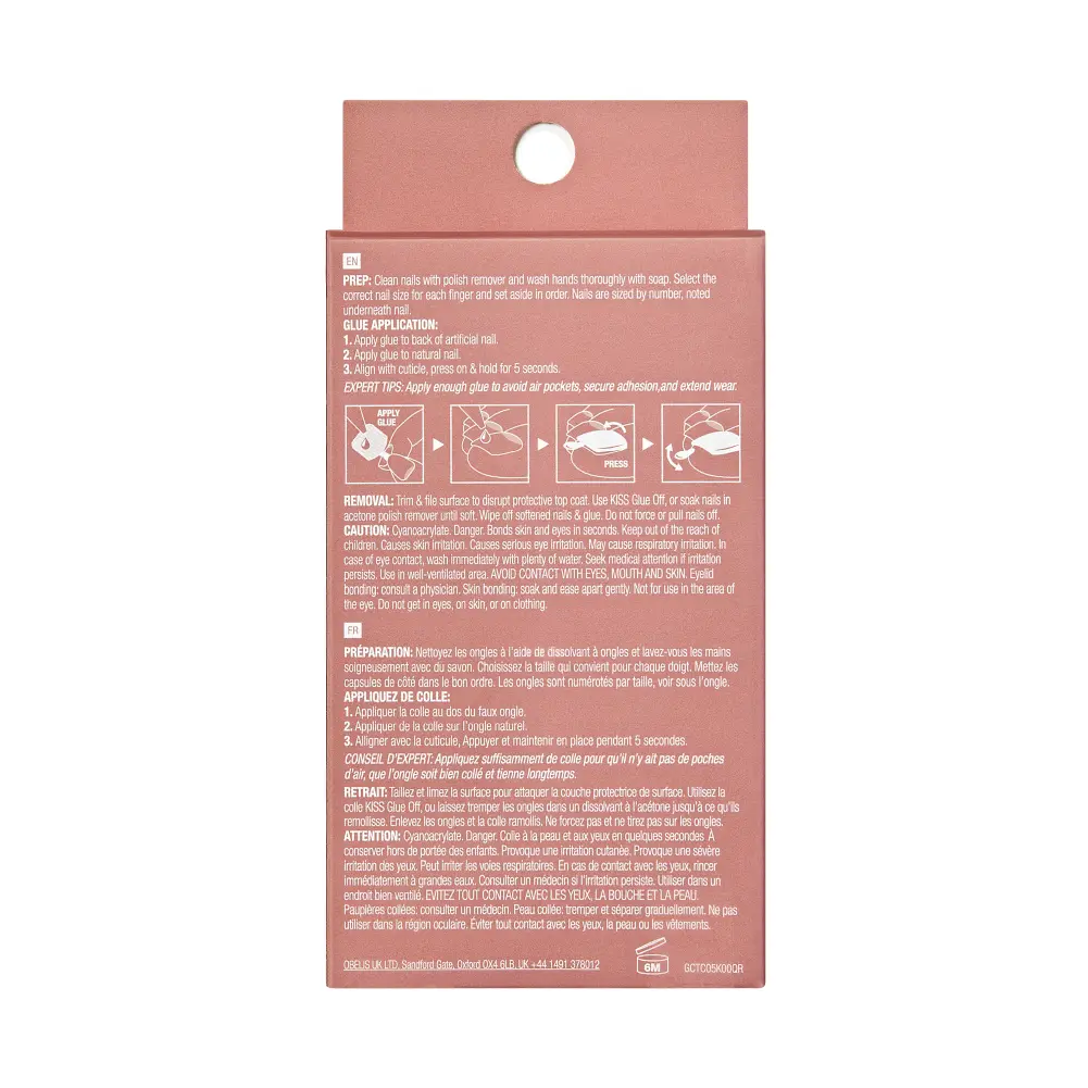 Gold Finger Solid Color Glue-On Fake Toenails - Press On Gel Toe Nails with Adhesive - Image 22