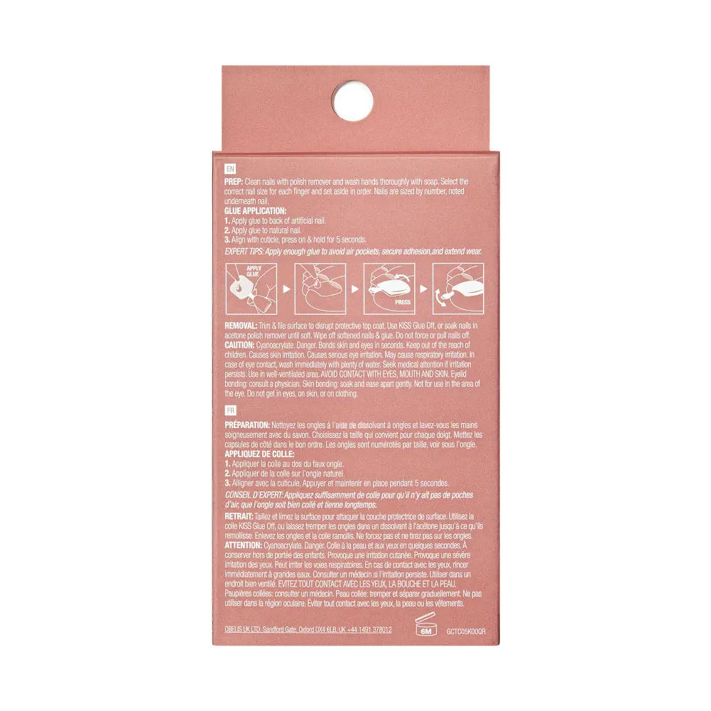 Gold Finger Solid Color Glue-On Fake Toenails - Press On Gel Toe Nails with Adhesive - Image 23